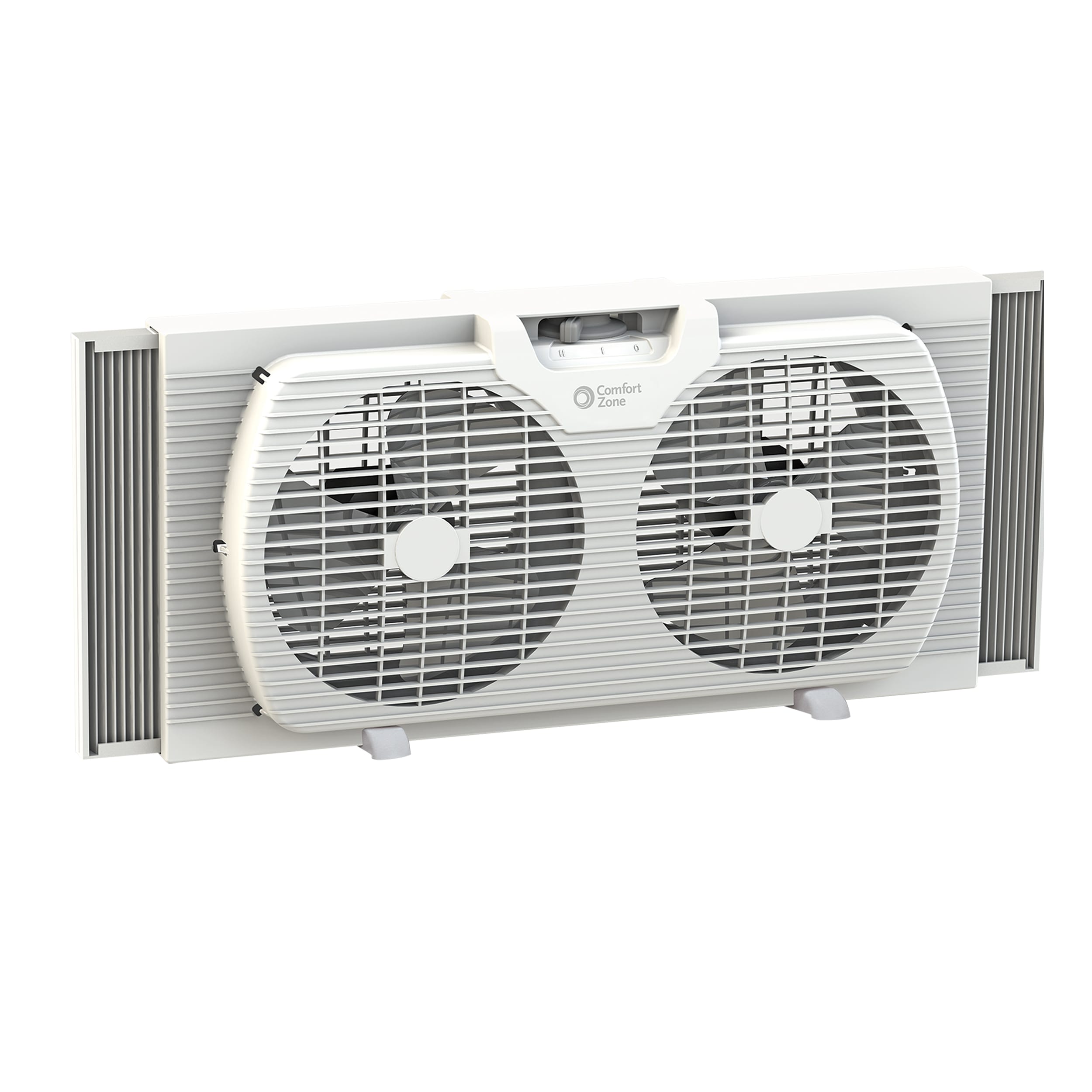 Comfort Zone 9-in 2-Speed Indoor/Outdoor White Window Fan in Portable Fans department at Lowes.com
