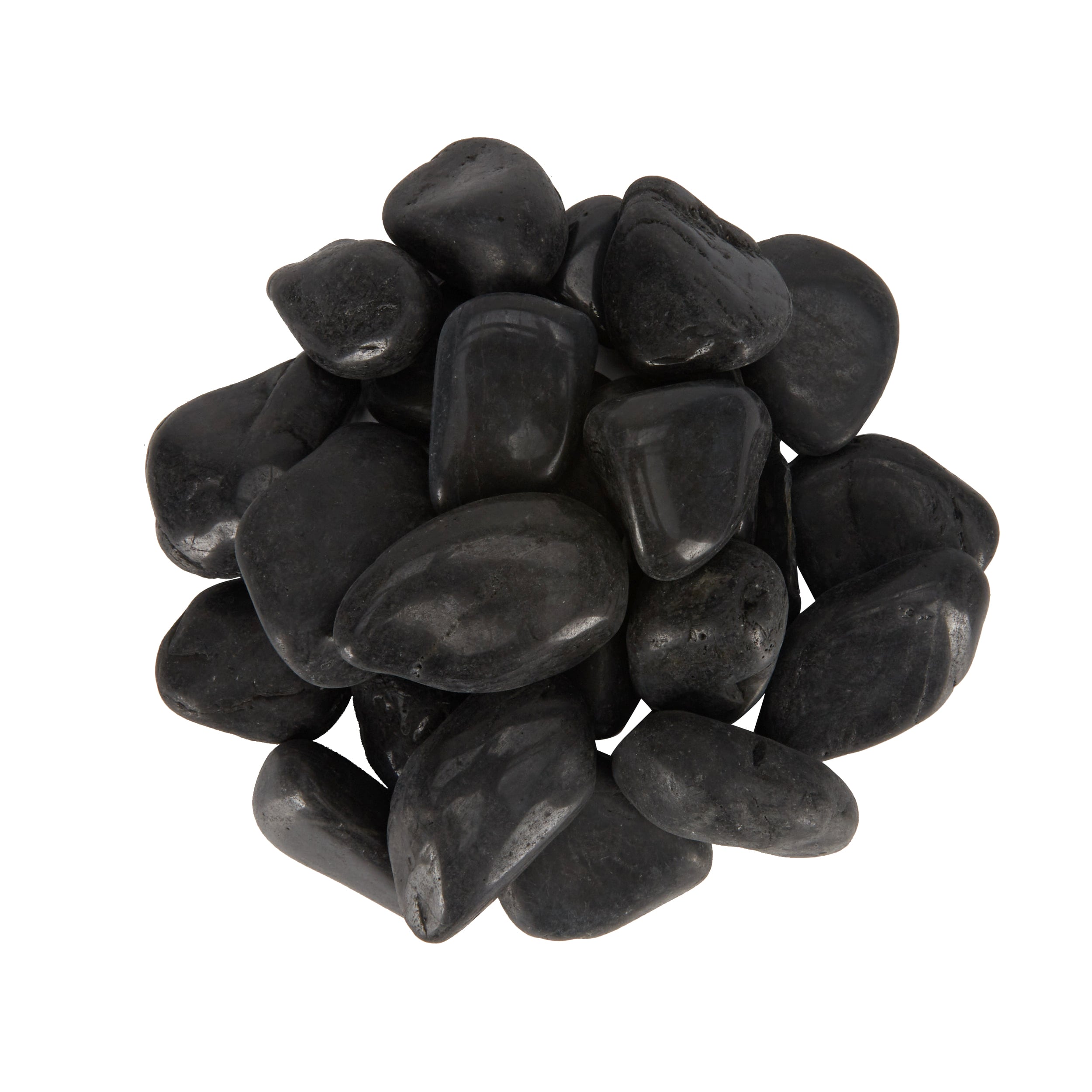 Rain Forest Black Polished Pebbles 0.5-1.5-in Landscaping Rock, 900 lbs ...