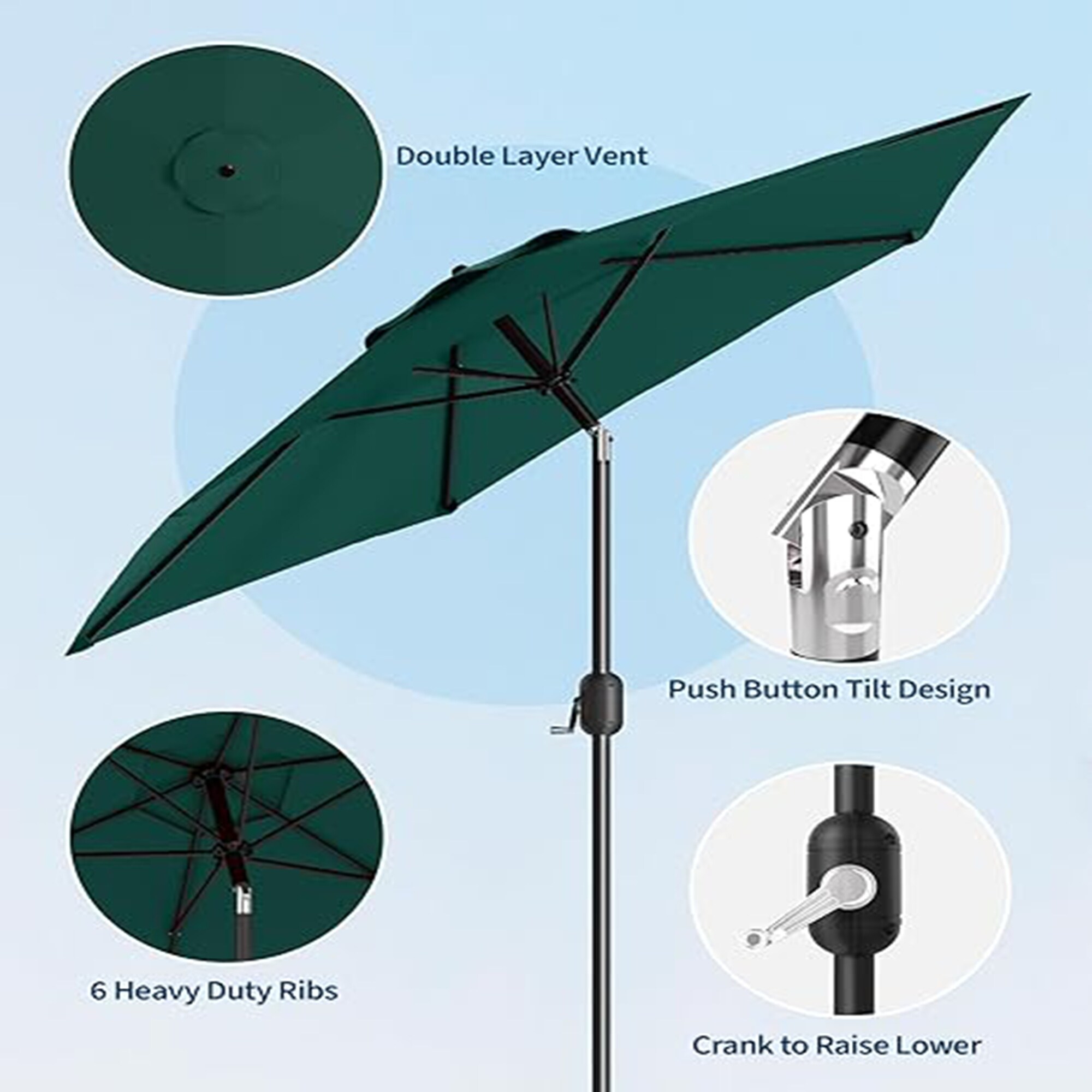 Qeetex LSHQQPPG-334PNSV6 Umbrellas-2 - View #3