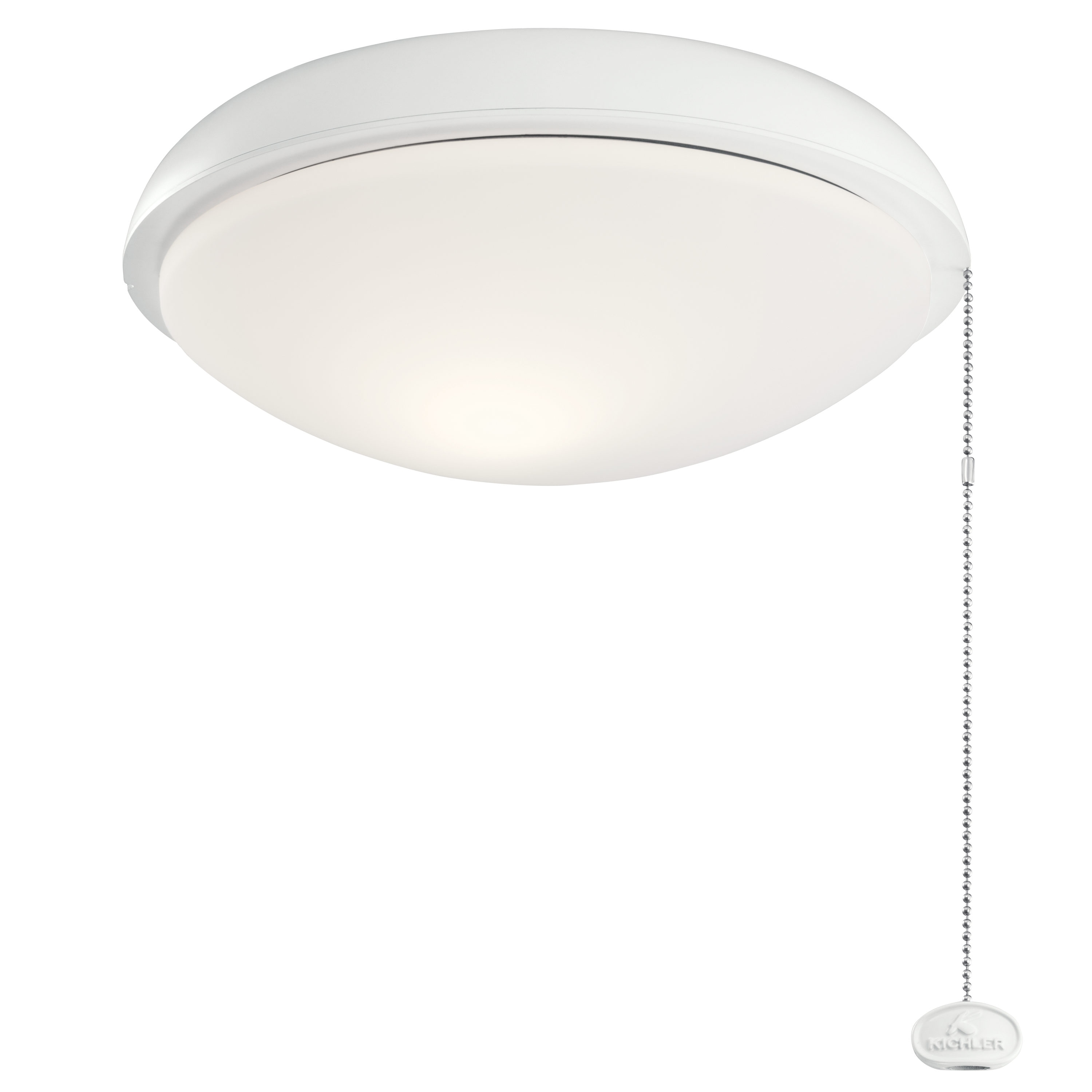Kichler 380911MWH 11-in 1-Light White LED Ceiling Fan Light Kit