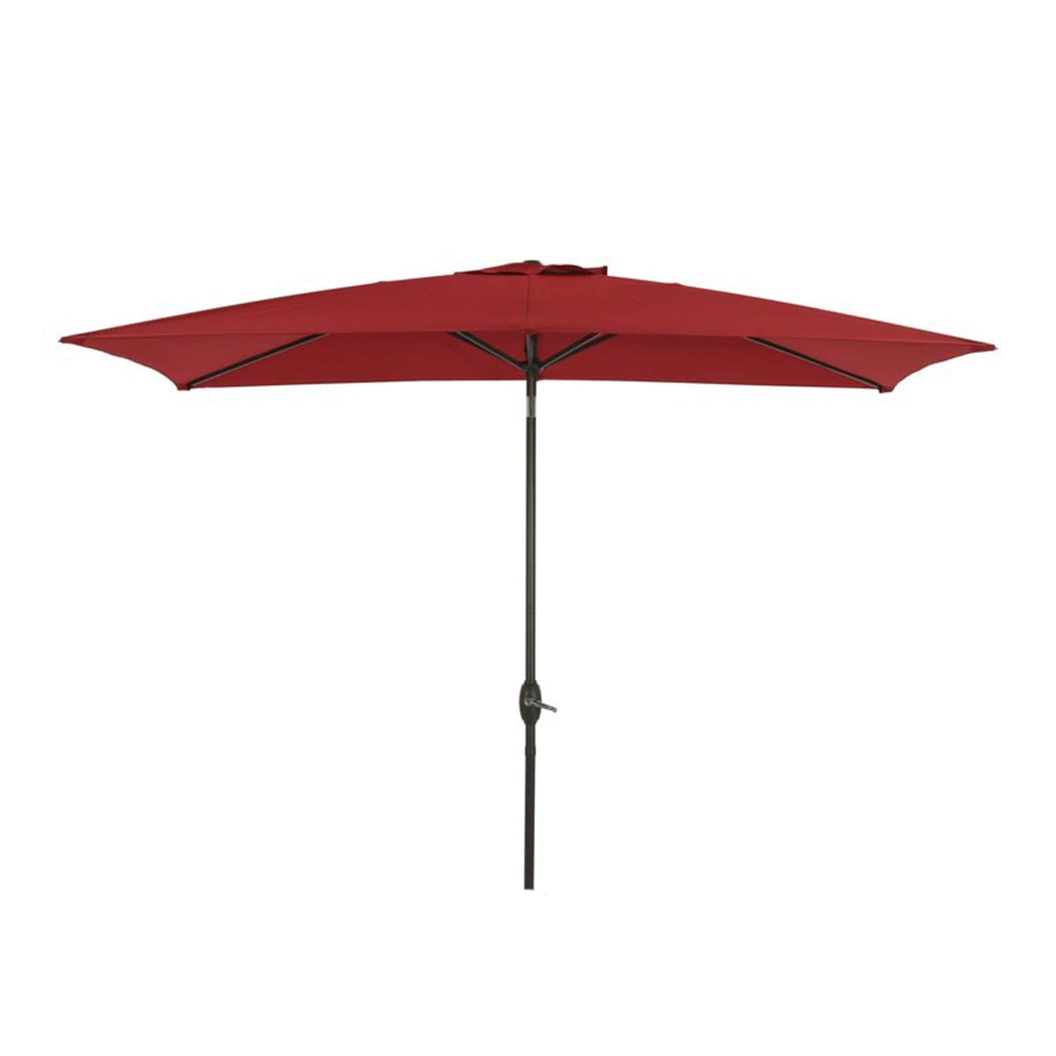 SINOFURN SYB180003WT 10-ft Aluminum Garden Patio Umbrella with Lights