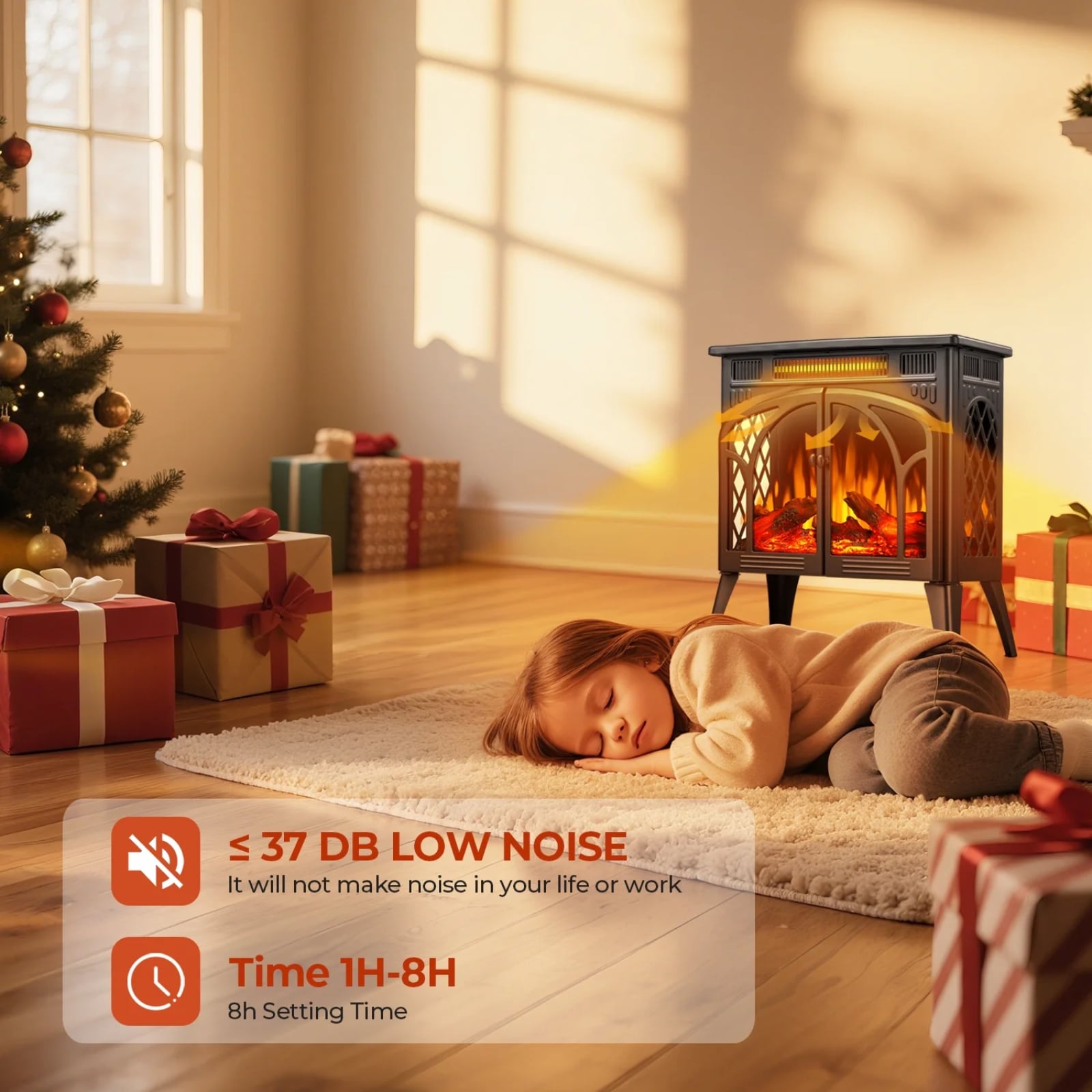COWSAR LSRW-S230BPB Electric-Fireplaces - View #7