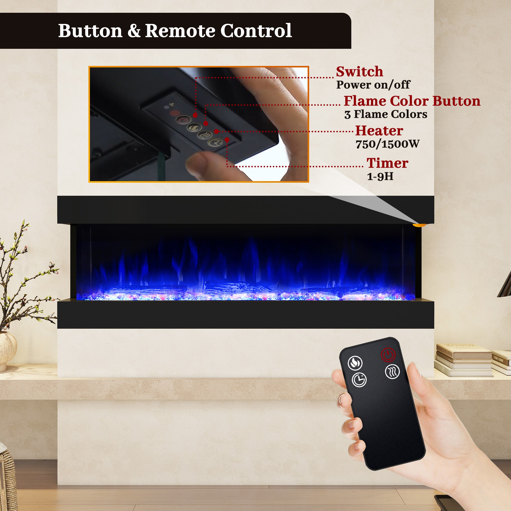 Clihome CL-0433STS72 Electric-Fireplaces - View #15