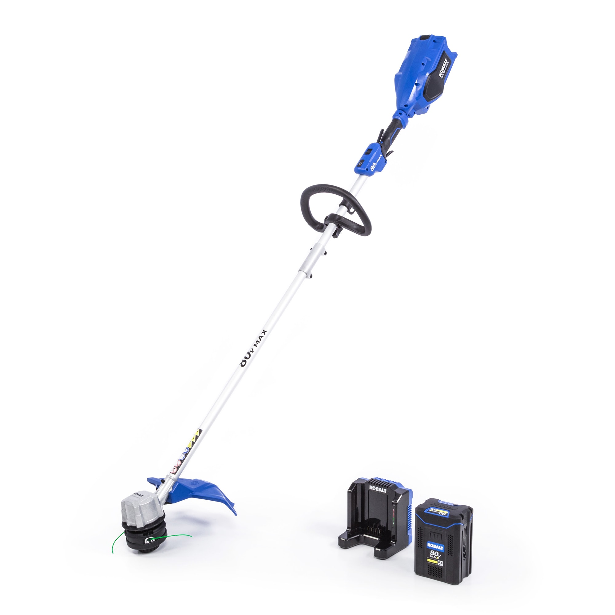 Kobalt KST 2580-06 80-volt 16-in Straight Shaft Battery String Trimmer 2.5 Ah (Battery Included) (Charger Included)