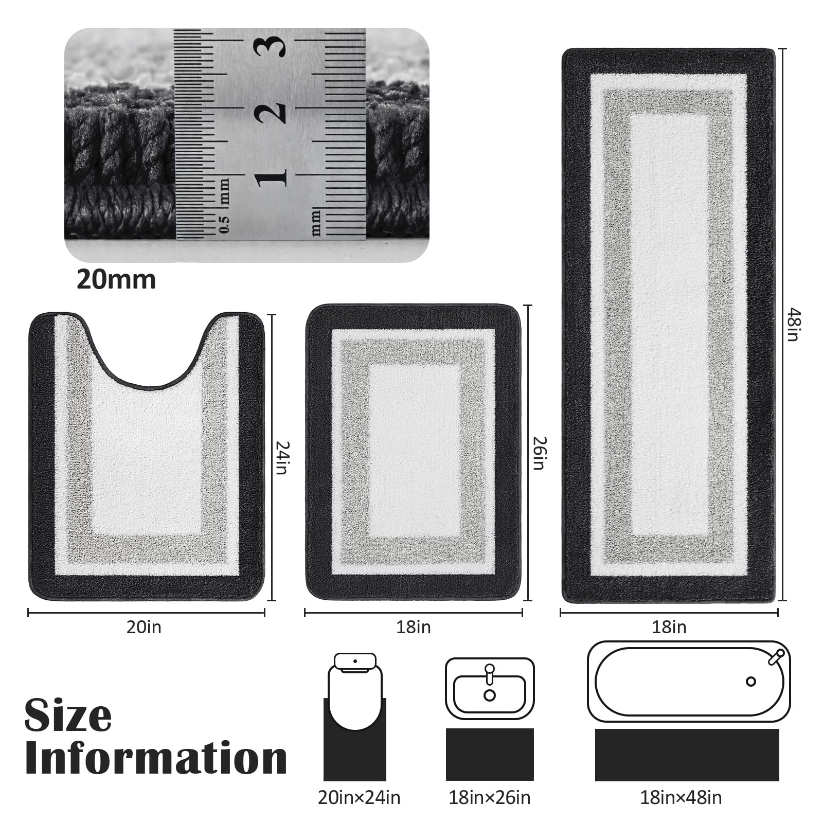 PUPWE 5749848300464 Bath-Rugs - View #2