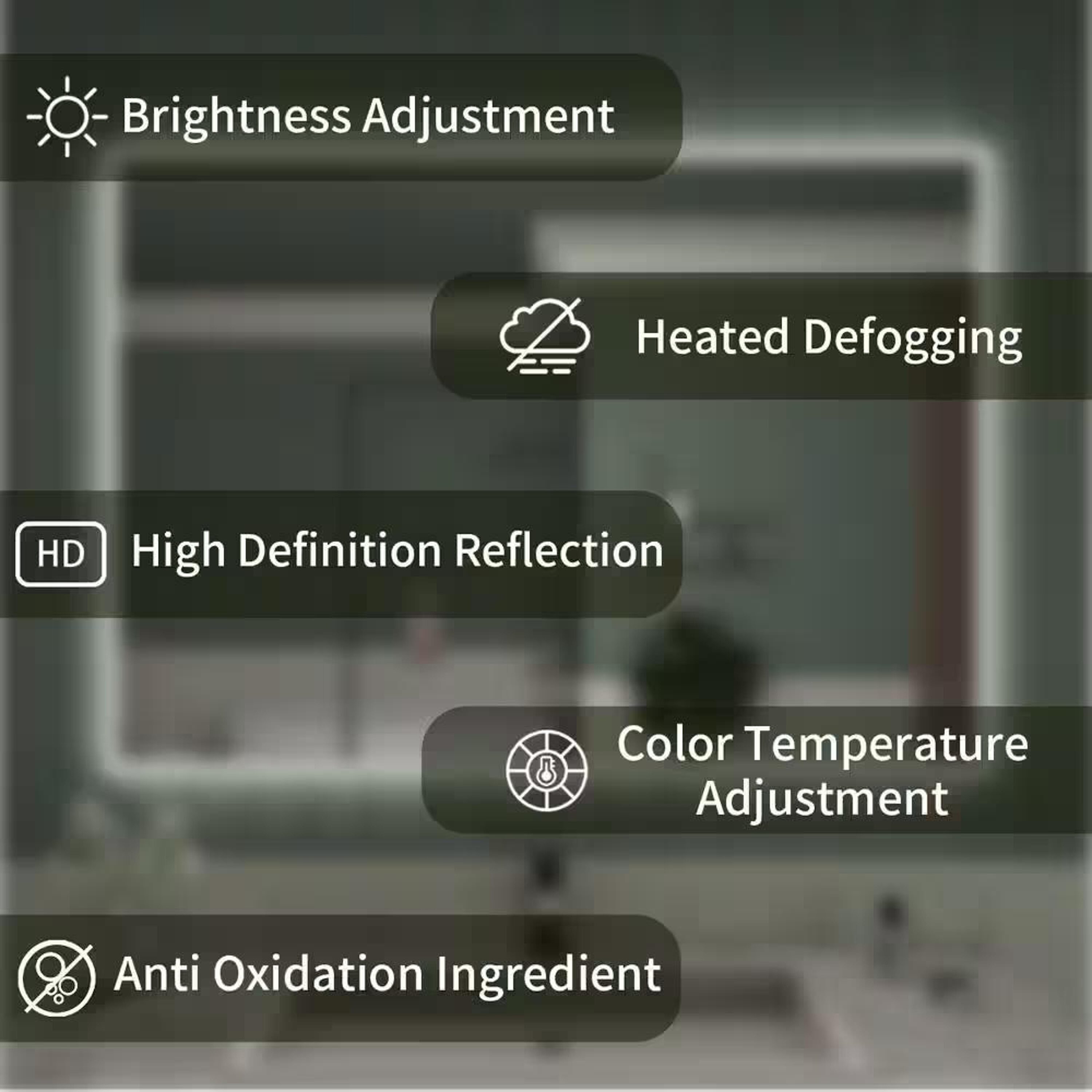 Bayfeve BFKF-4836C4-MIR Framed-Bath-Mirrors - View #7