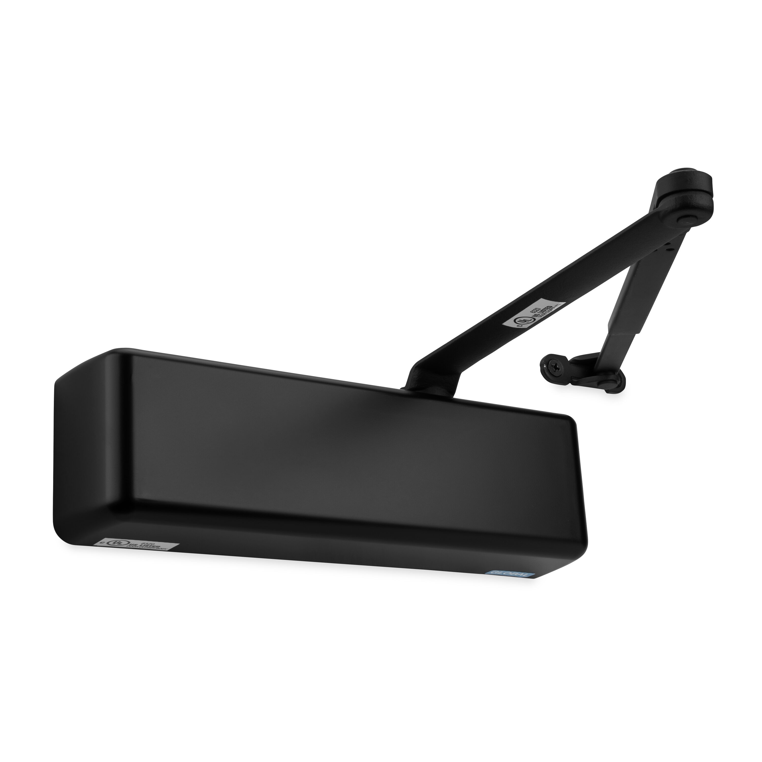 Global Door Controls DC-70BC-BK Grade 1 Black Commercial Door Closer