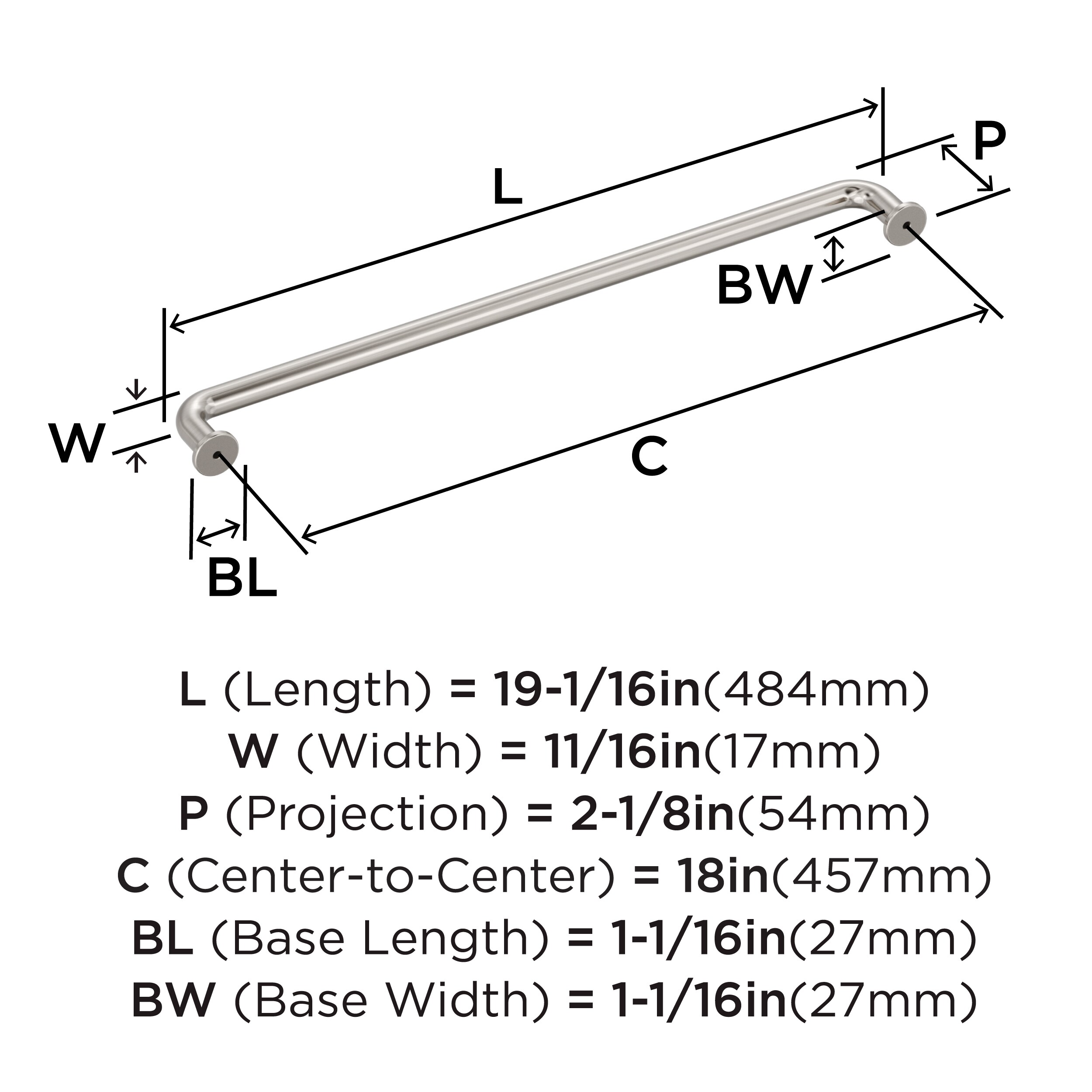 Amerock BP36967G10 Cabinet-Pulls - View #4