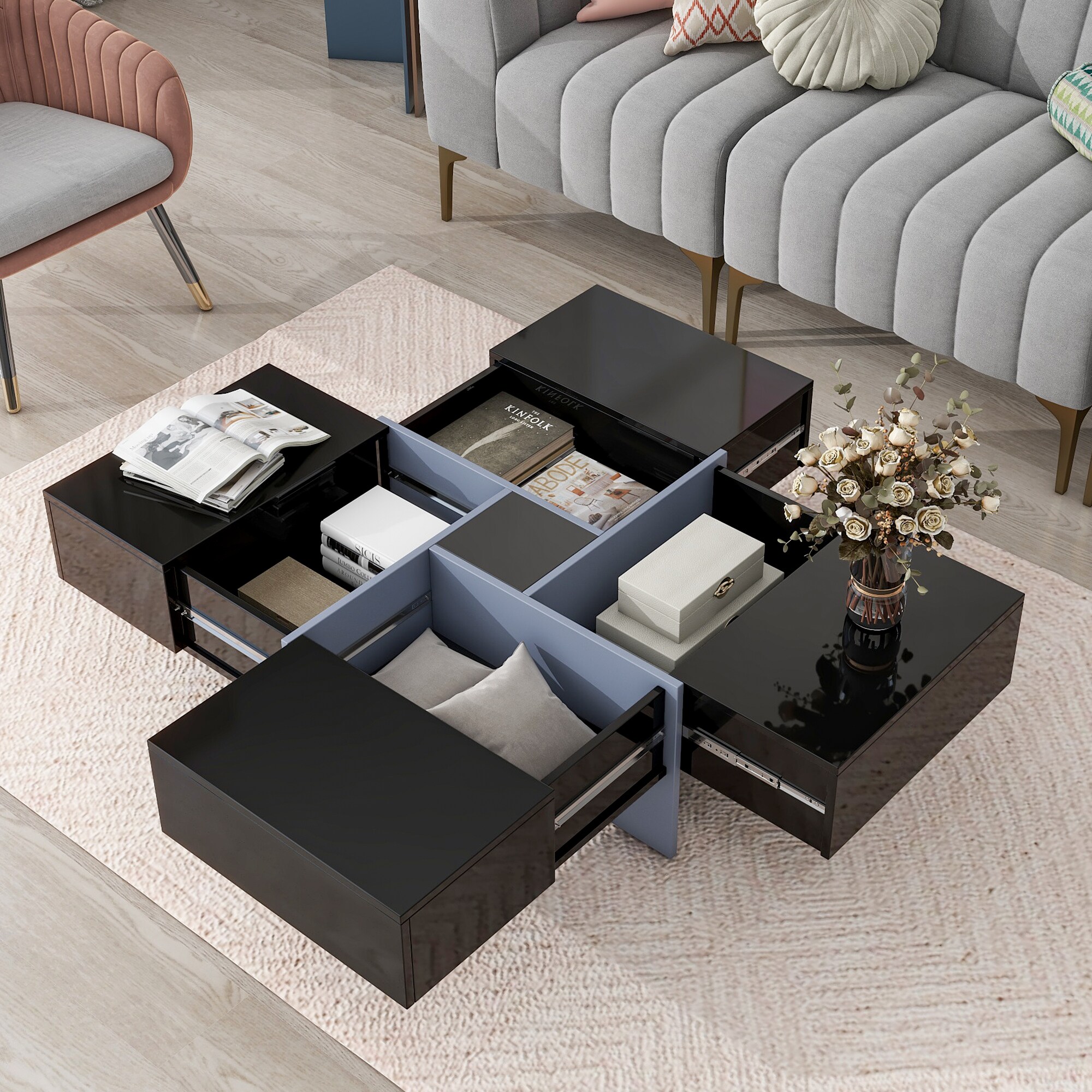 LIVIZA GIZ-NTT3232BK Coffee-Tables - View #2