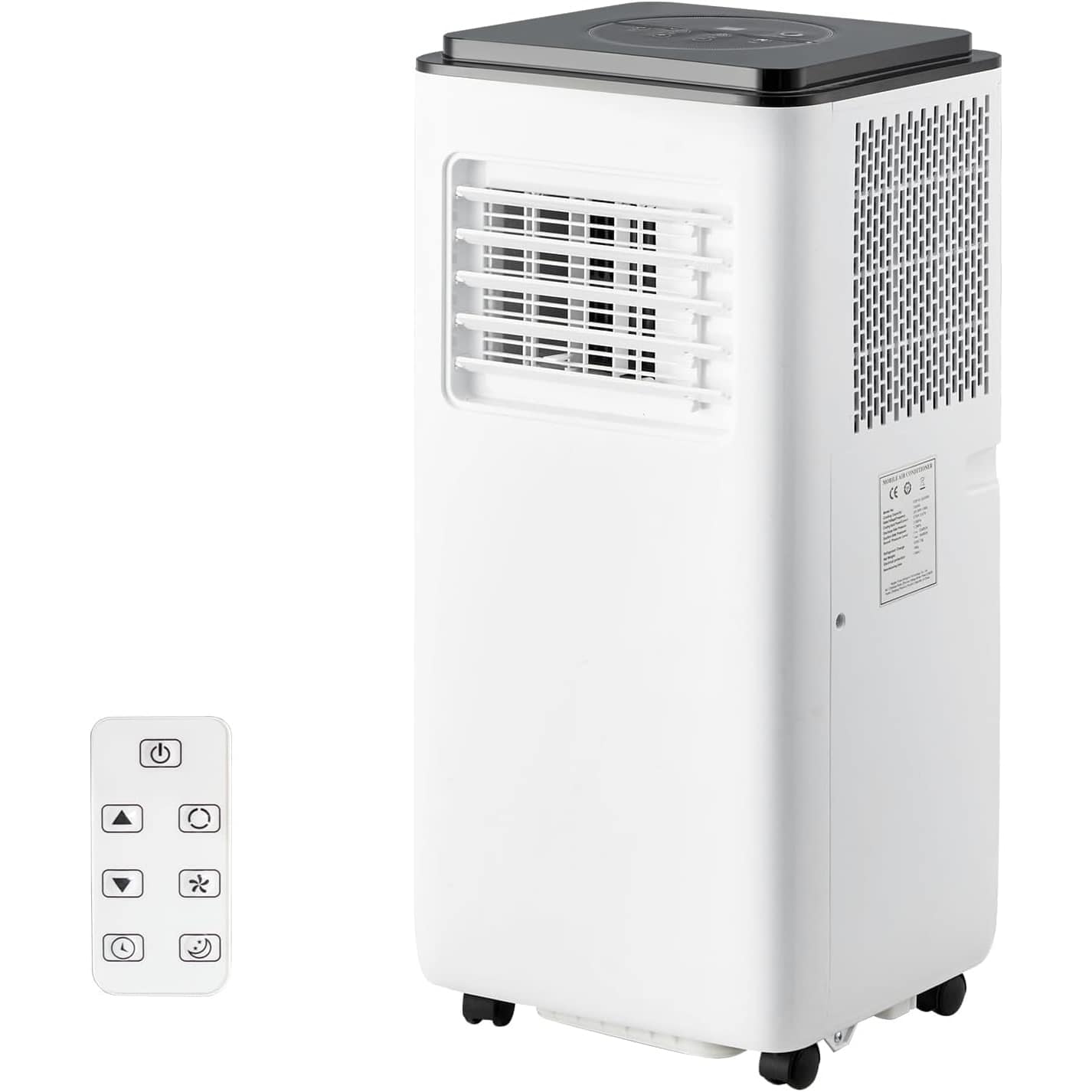 Qeetex FFF034 Portable Air Conditioners Smart Portable Ac with Remote Control LED Display Built-In Cool Dehumidifier Fan 24hrs Timer 54 DB Quiet 10000 BTU for Rooms Up to 450 Sq. Ft. Ac Unit for Home