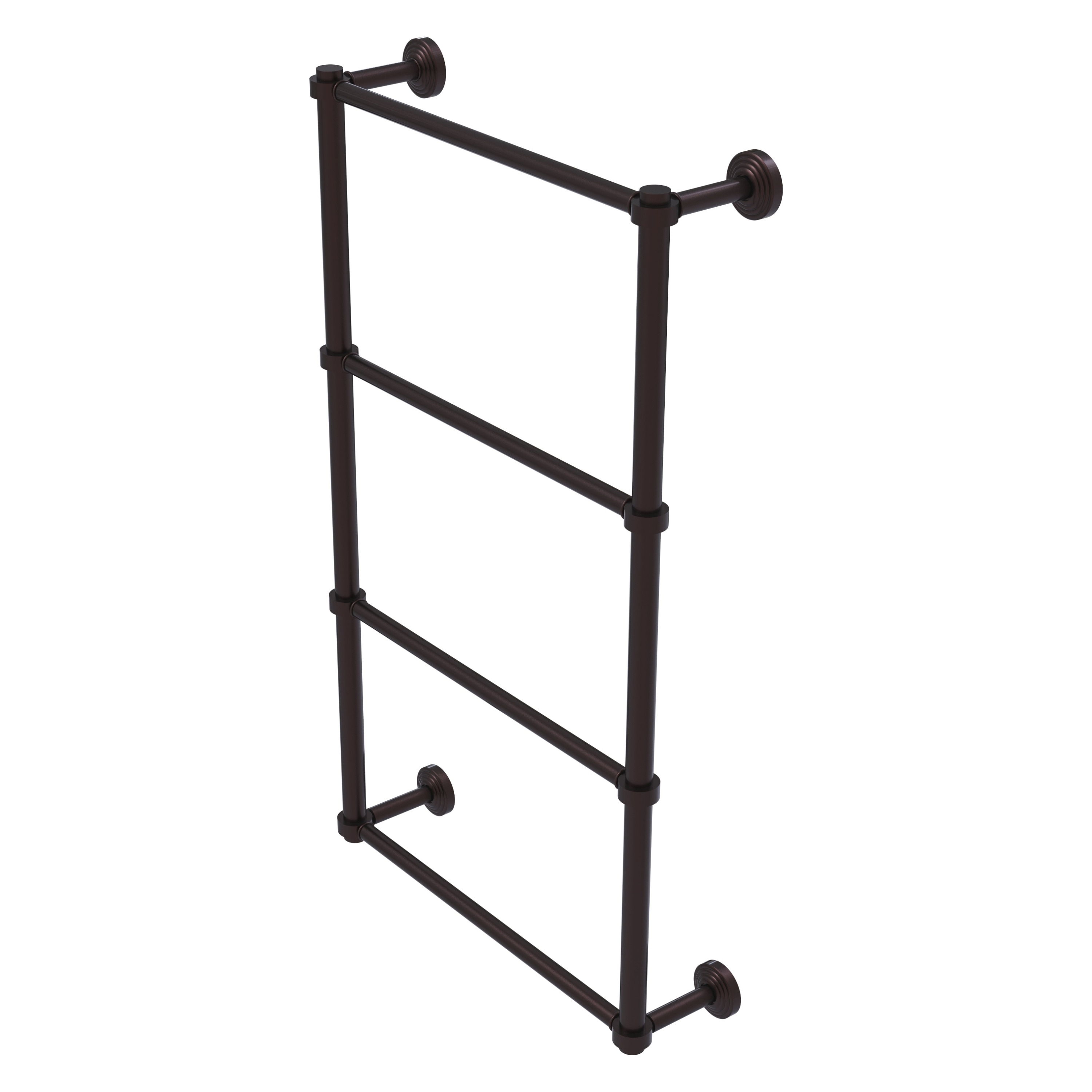 Allied Brass WP-28-30-ABZ Waverly Place 30-in double Antique Bronze Wall mount 4-tier Towel Bar