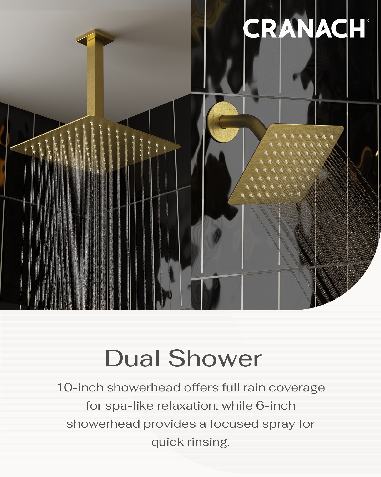 CRANACH C00.CR42.BG Showerhead-Bar-Panels - View #6