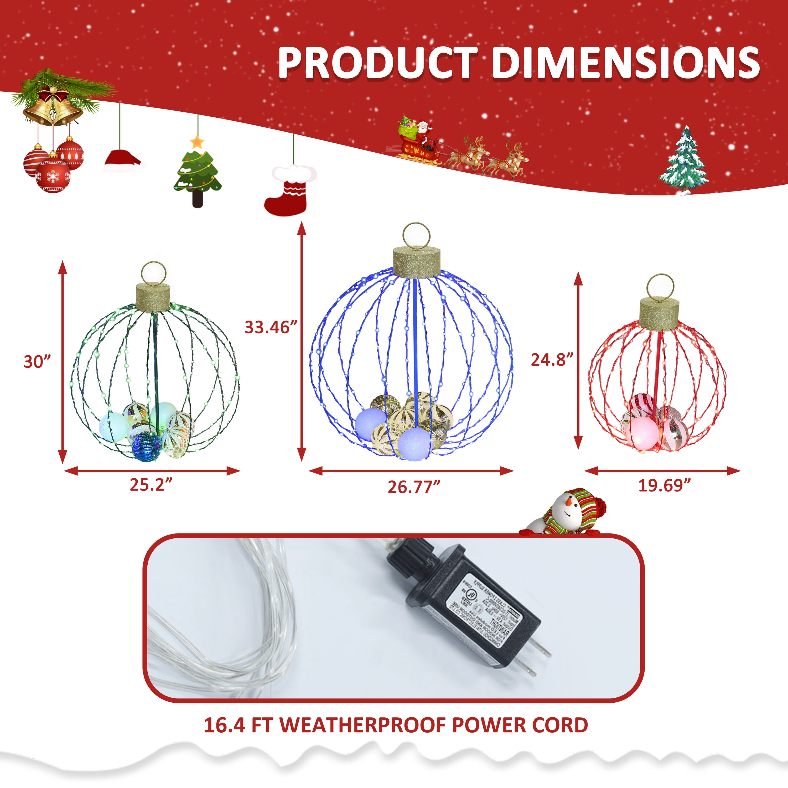 VEIKOUS PG0403-D5 Outdoor-Christmas-Decor - View #3