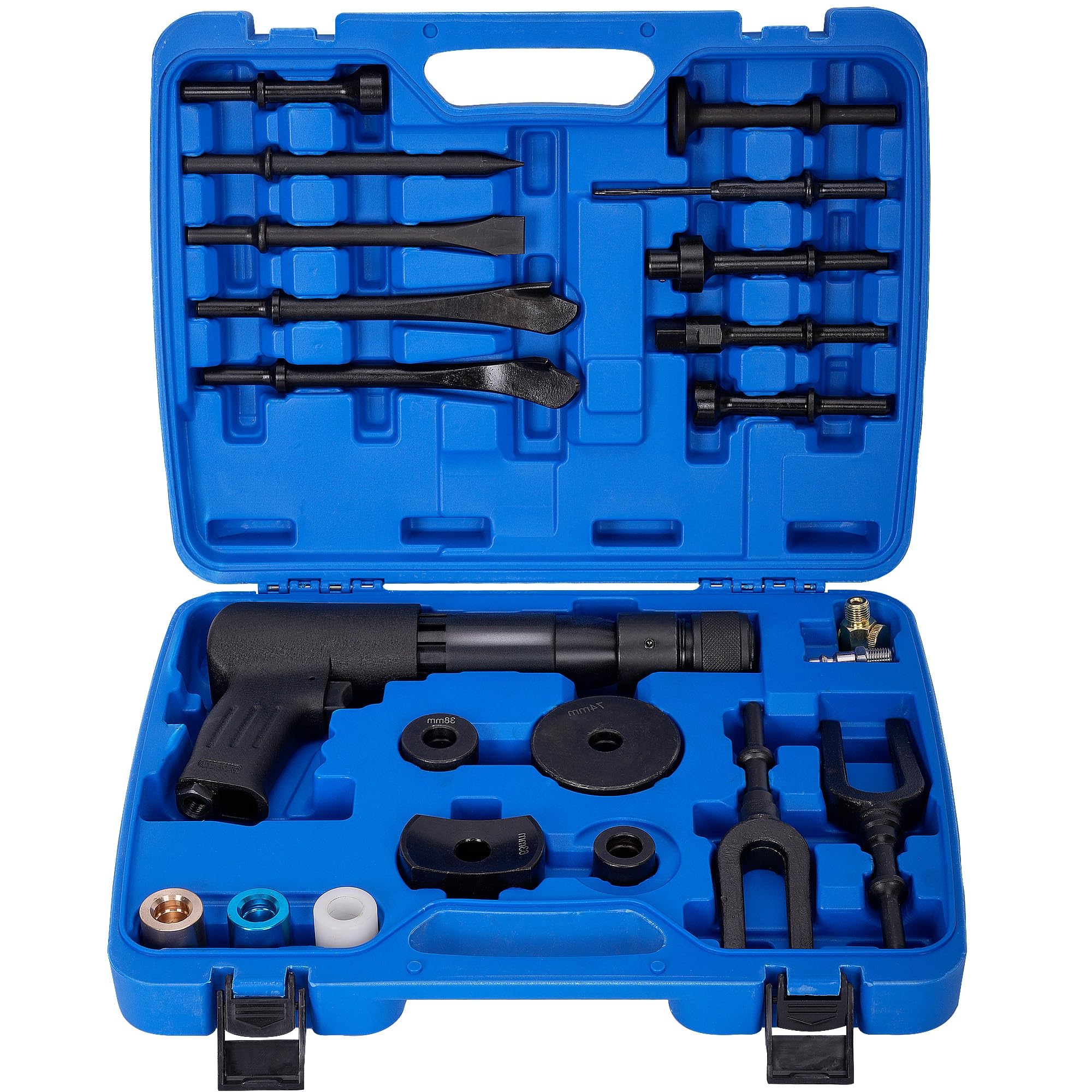 SenQWFa -  Air Hammer with 19 Piece Tool Plus Set Heavy Duty Pneumatic Hammer Kit with Quick Chan...