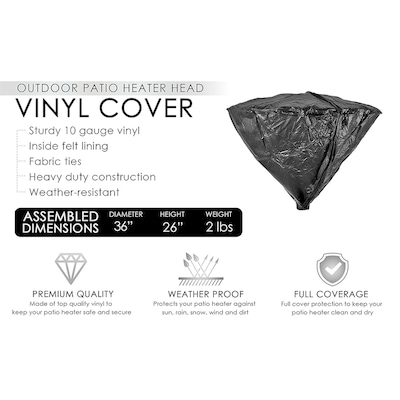 WT Living Full Length Outdoor Flame Patio Heater Vinyl Cover WT Living Full Length Outdoor Flame Patio Heater Vinyl Cover