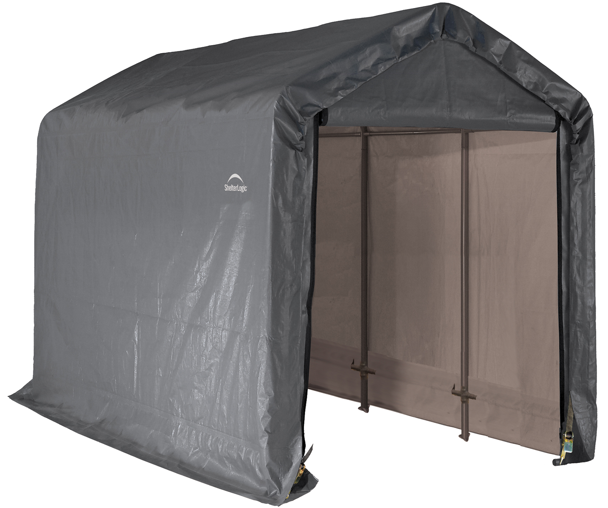 ShelterLogic 12-ft x 6-ft Canopy Storage Galvanized Steel Storage Shed in  the Metal Storage Sheds department at