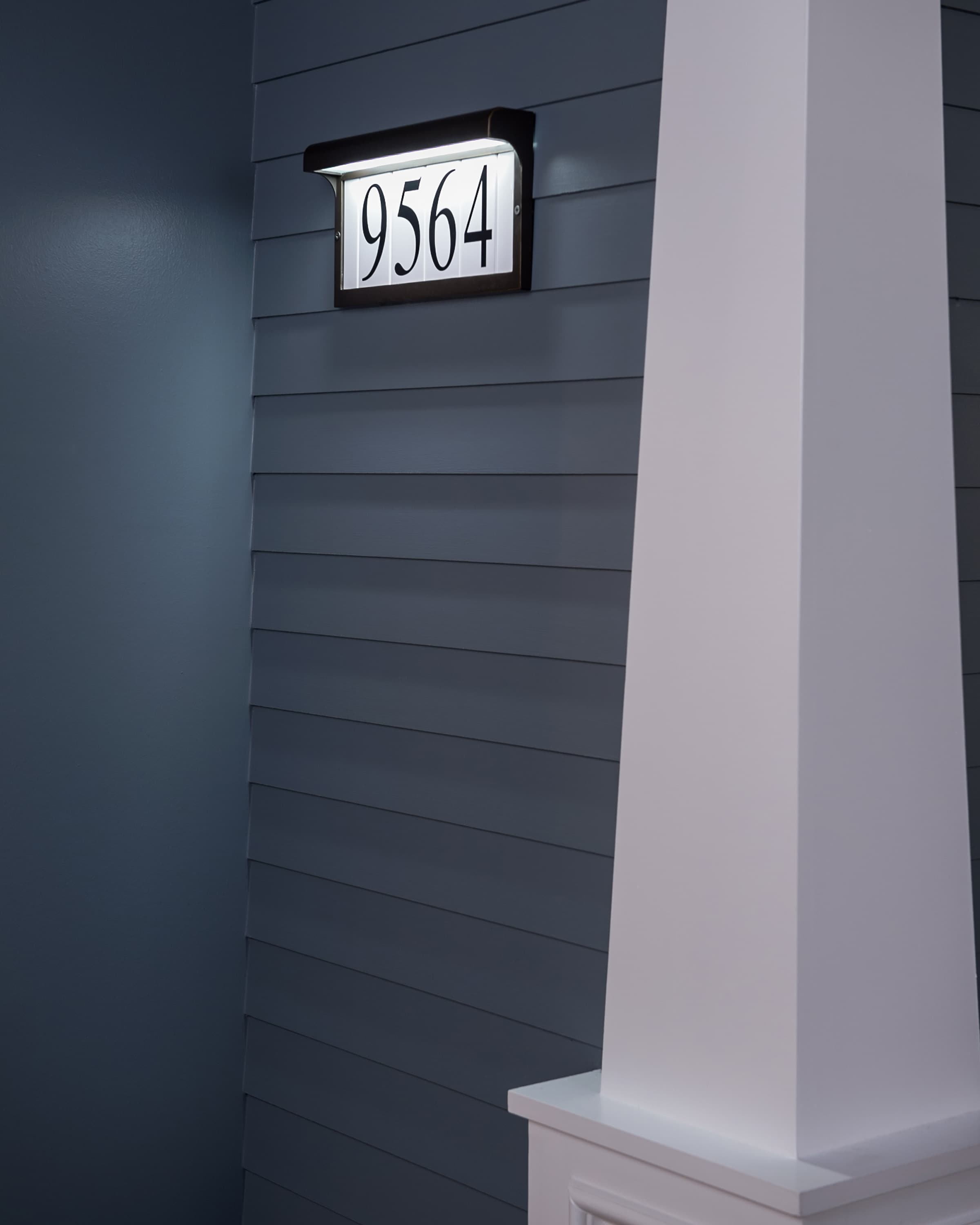 Generation Lighting 9600-12 Address Light 2 -Light 6.8120-in H Satin Black Hardwired Outdoor Wall Light