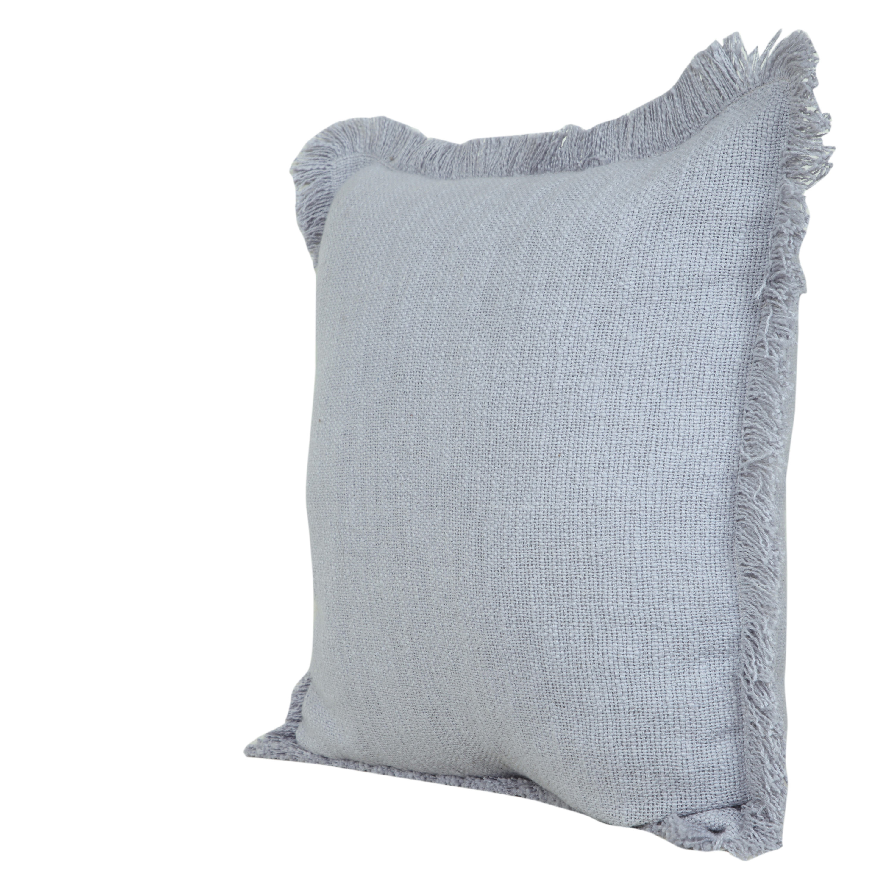 LR Home Aspen 20-in x 20-in Gray Cotton Indoor Decorative Pillow Polyester | PILLO07849MCH1818