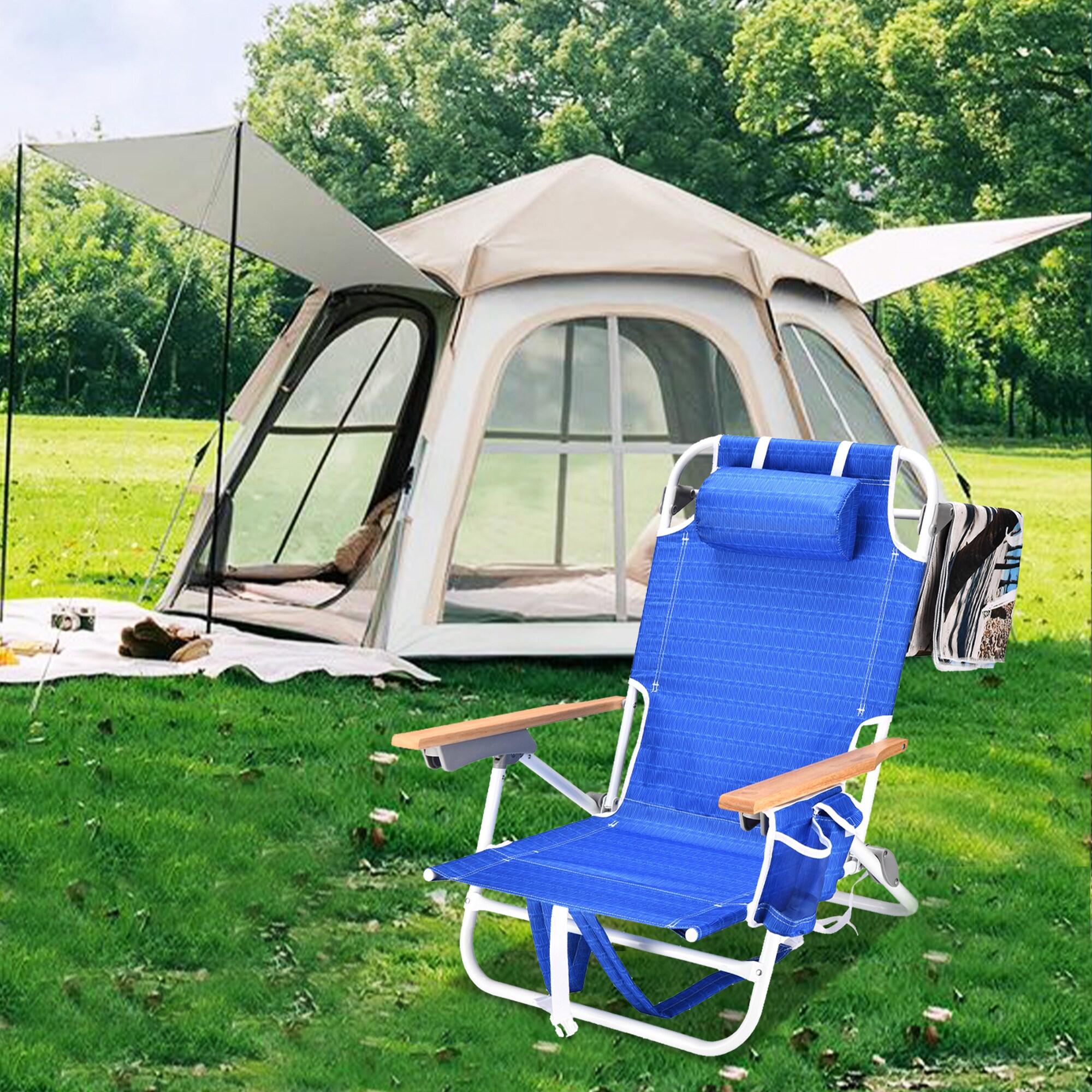 Kahomvis BEACH-QP109-209 Beach-Camping-Chairs - View #3