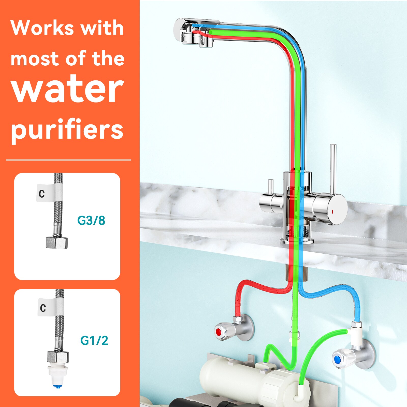 androme AD610CH Kitchen-Faucets - View #7