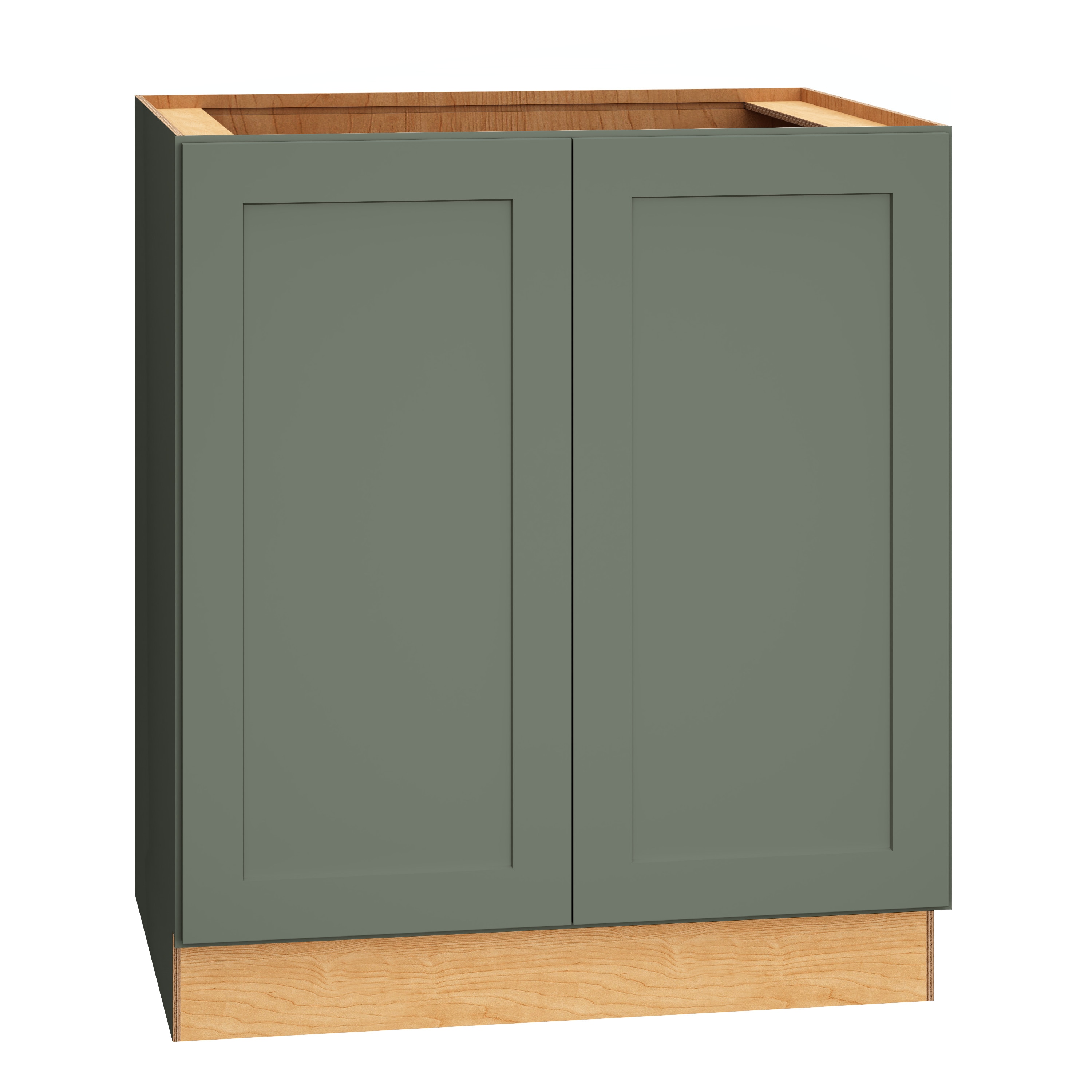 Diamond Express 61H-B30FH Jamestown 30-in W x 34.5-in H x 24-in D Retreat Green Base Fully assembled Plywood Cabinet (Recessed Panel Shaker)