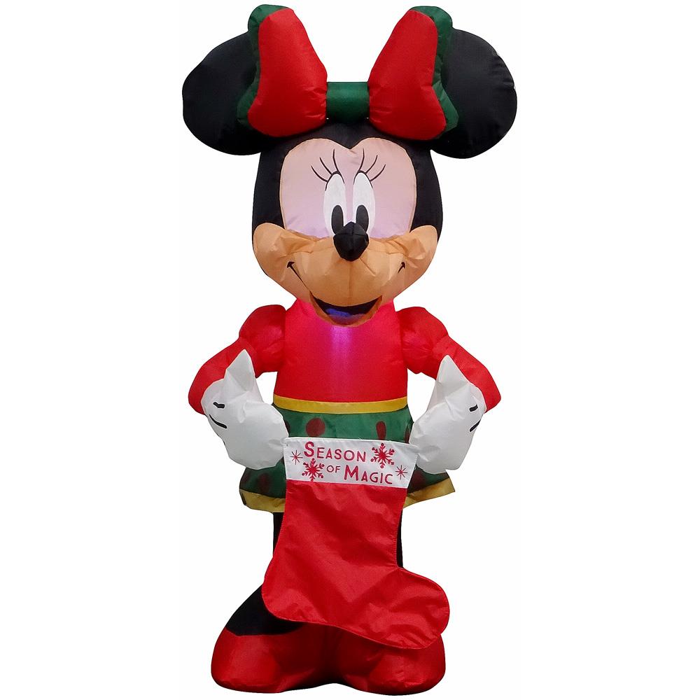 scheiden zo veel Quagga Disney 3.5105-ft Lighted Minnie Mouse Christmas Inflatable at Lowes.com
