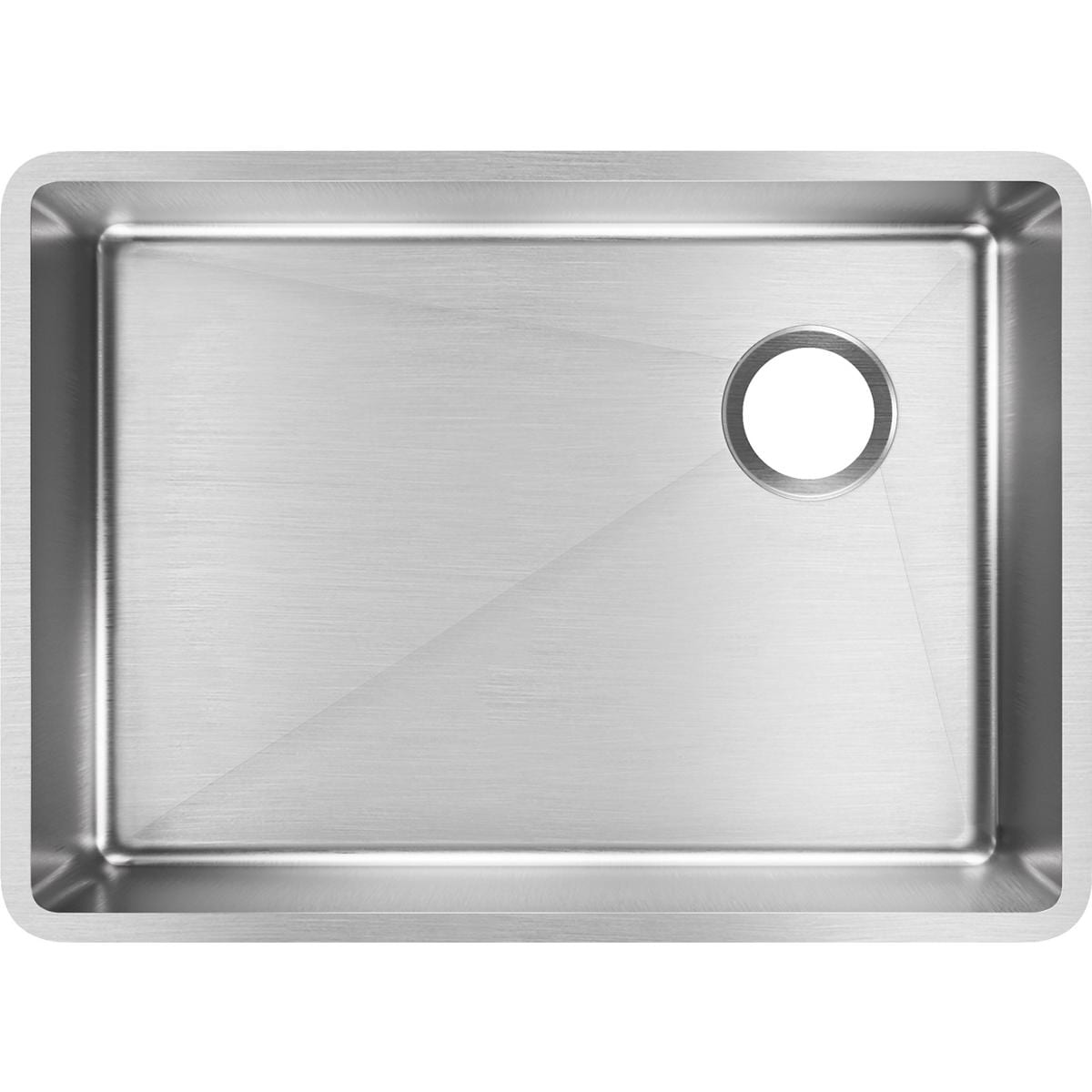 Crosstown 25.5" Silver Stainless Steel Undermount Kitchen Sink