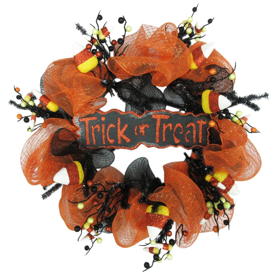 Holiday Living 24-in Candy Corn Wreath at Lowes.com