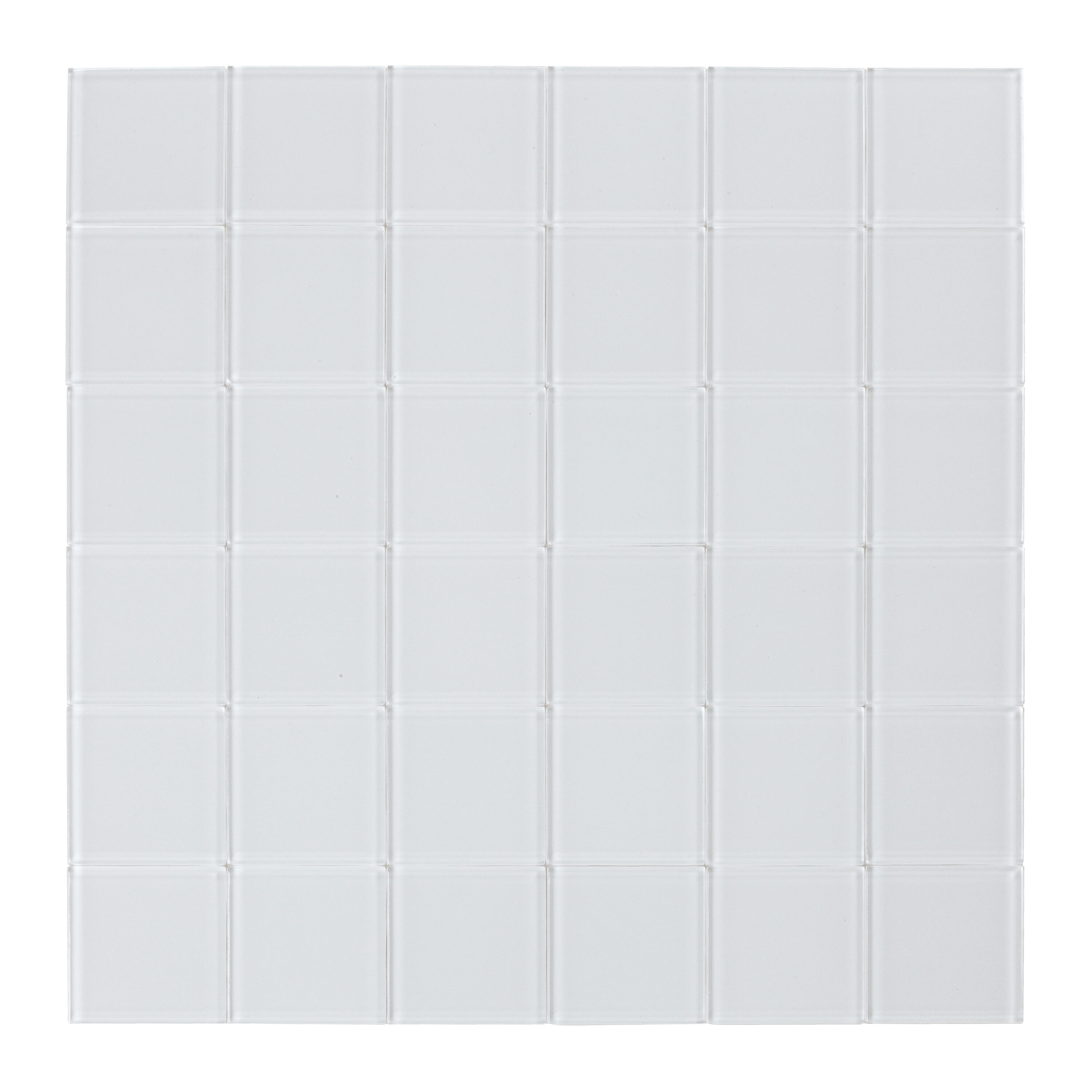 SpeedTiles IG200POP072/BX6 Poppy Off White 11-1/4-in x 11-1/4-in Glossy Glass Mosaic Wall Tile (5.35-sq. ft/ Carton)