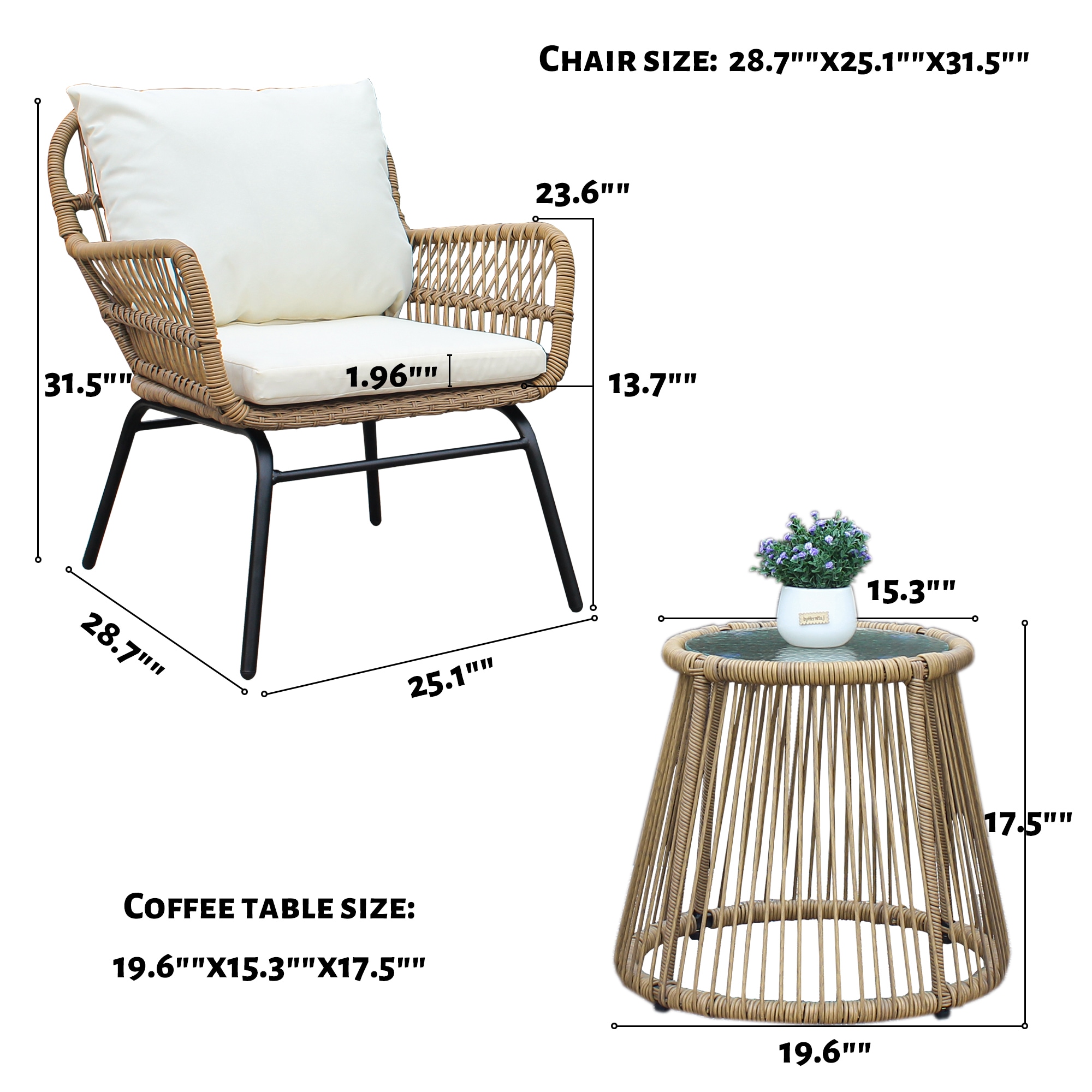 Nestfair LFP40990B Patio-Conversation-Sets - View #8