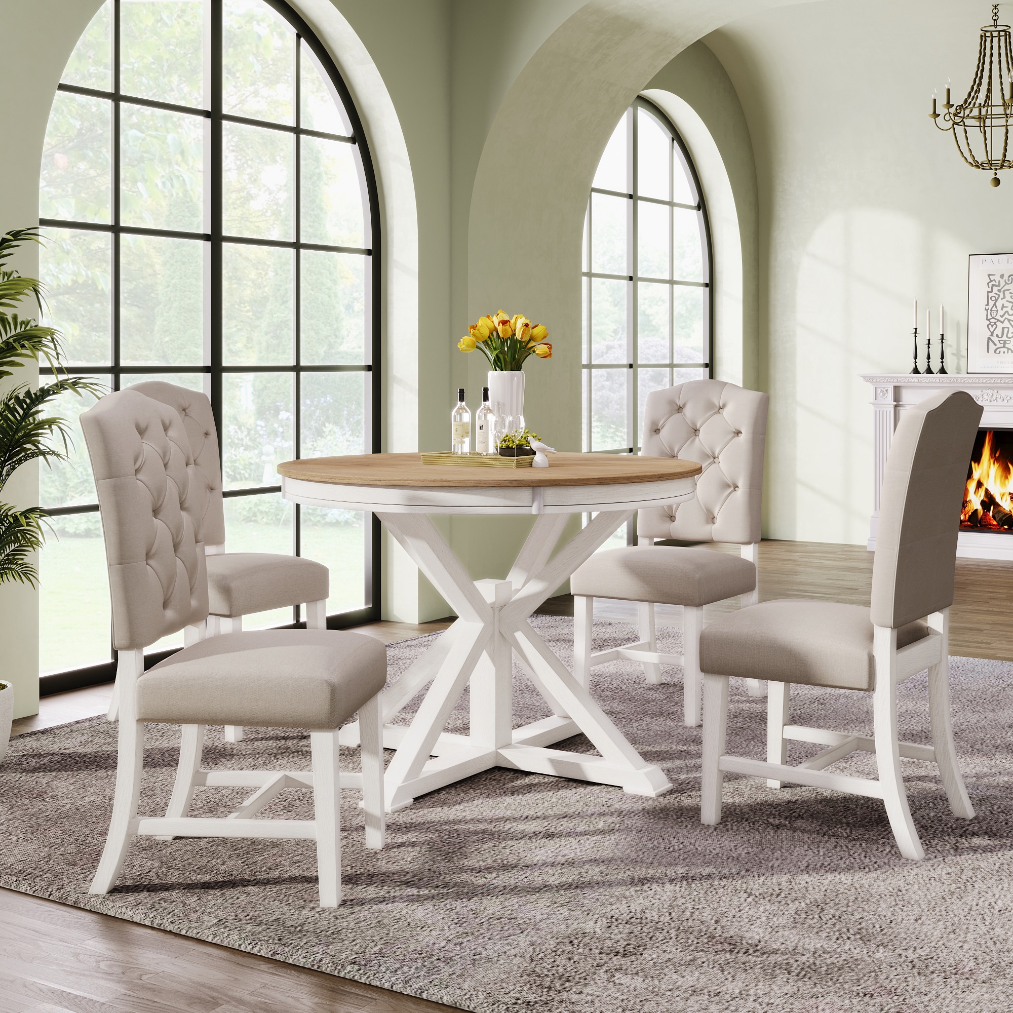 SINOFURN SYA330079WT Dining-Sets - View #2