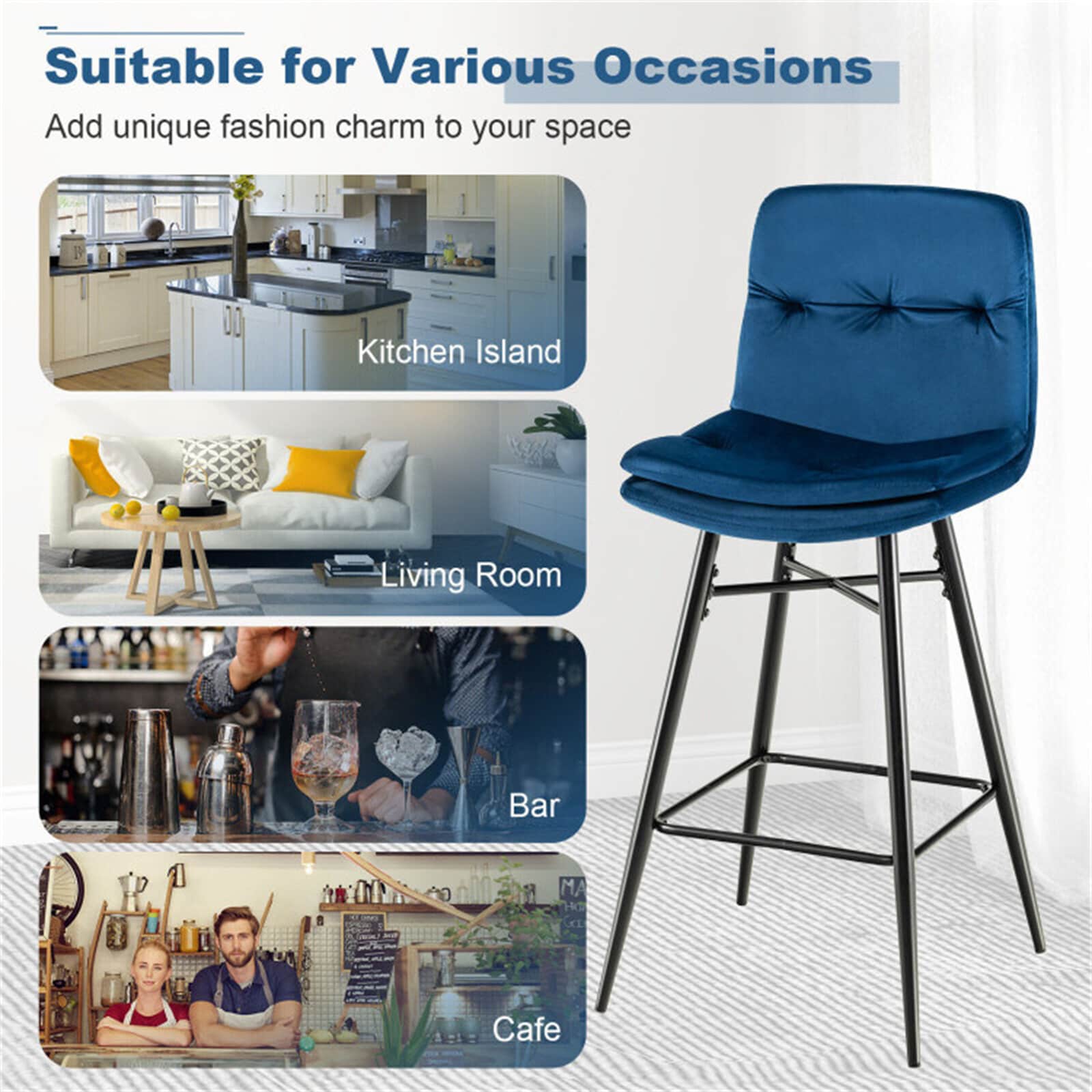 BESTCOSTY D0102LJWH219NW-ZY stools - View #3