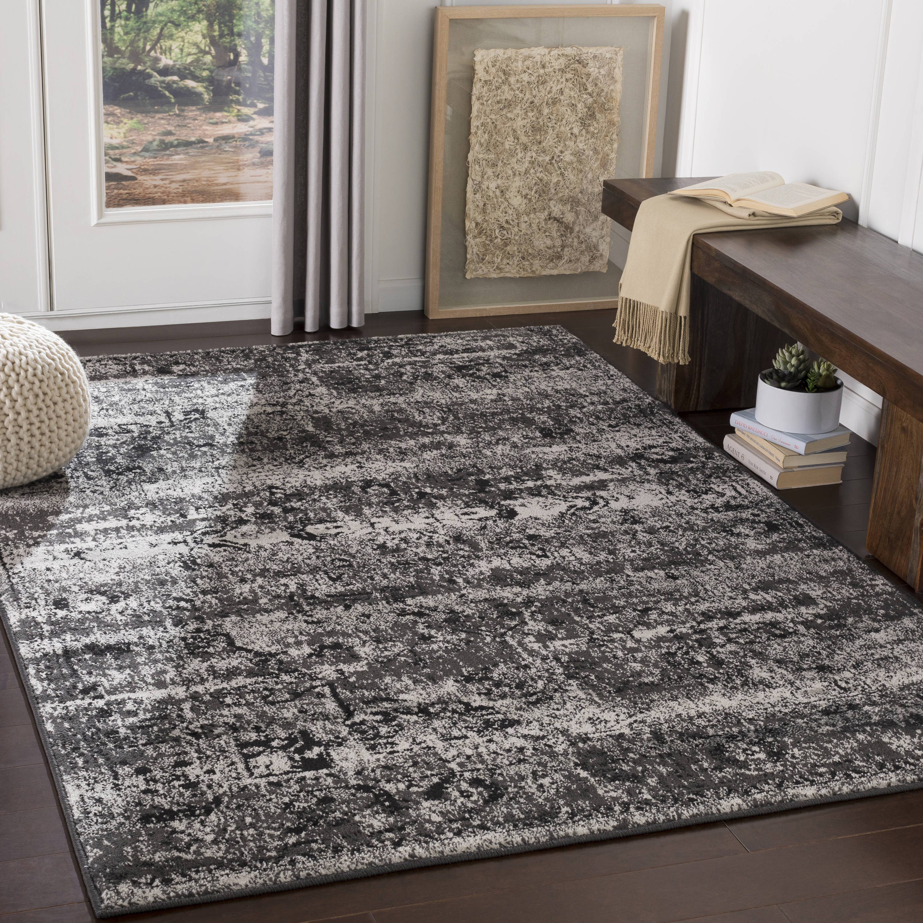 Surya PAR1060-810129 Paramount 9 X 12 (ft) Black Indoor Medallion Vintage Area Rug