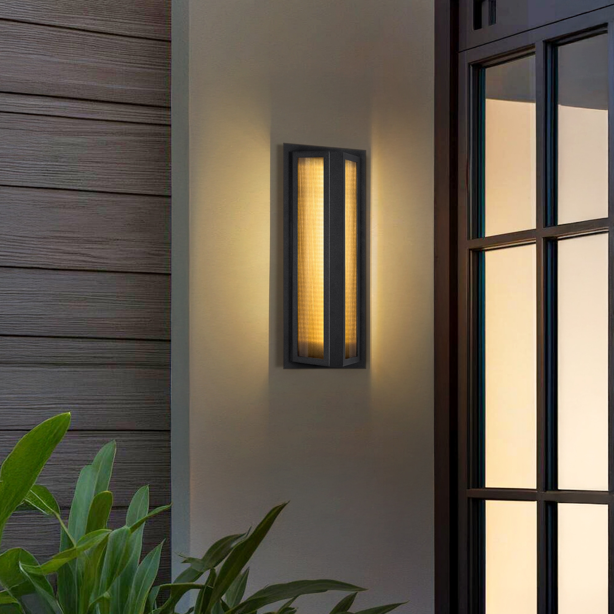 LamQee 06FTL0308ABK Outdoor-Wall-Lighting - View #2