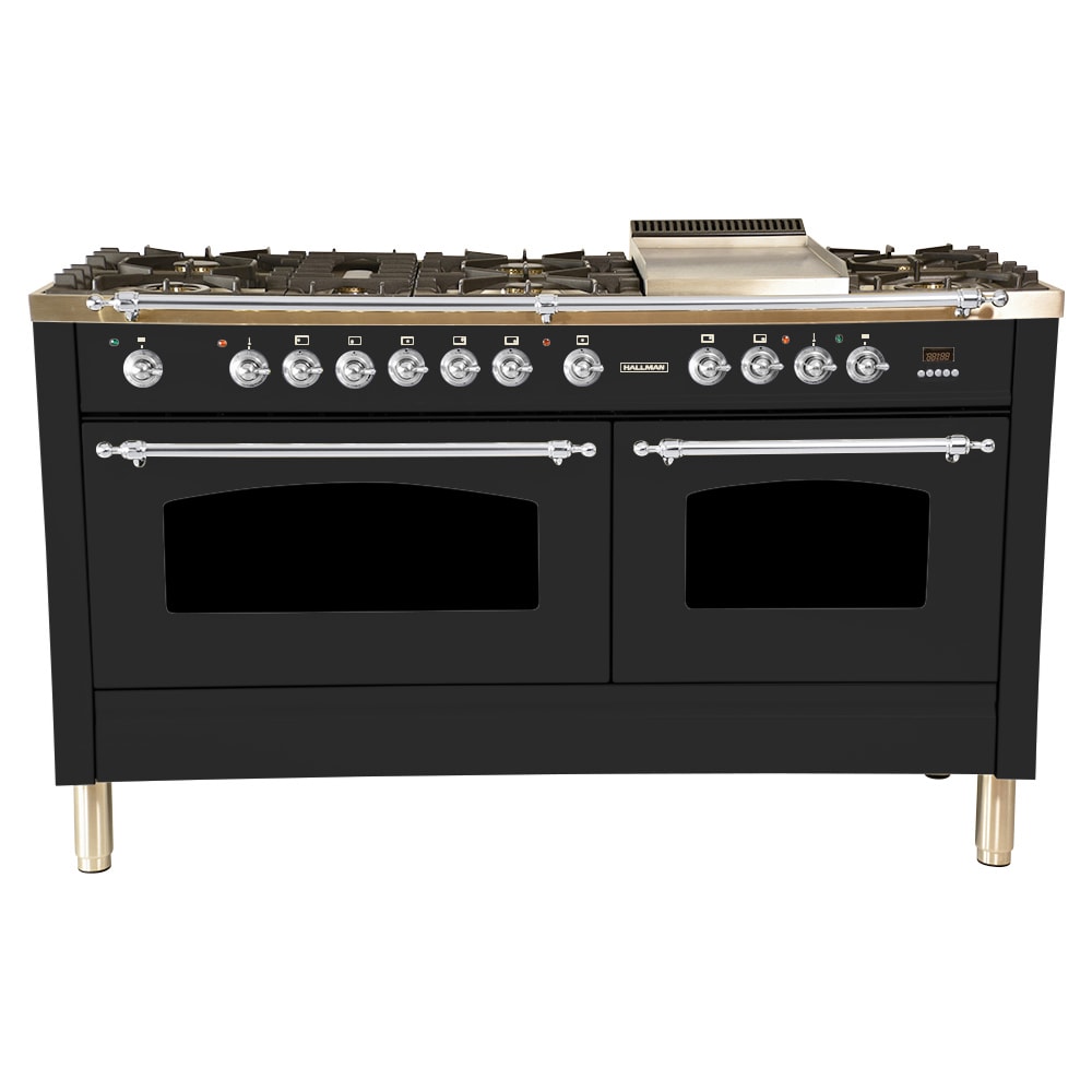 Hallman HDFR60CMMG Double-Dual-Fuel-Ranges - View #2