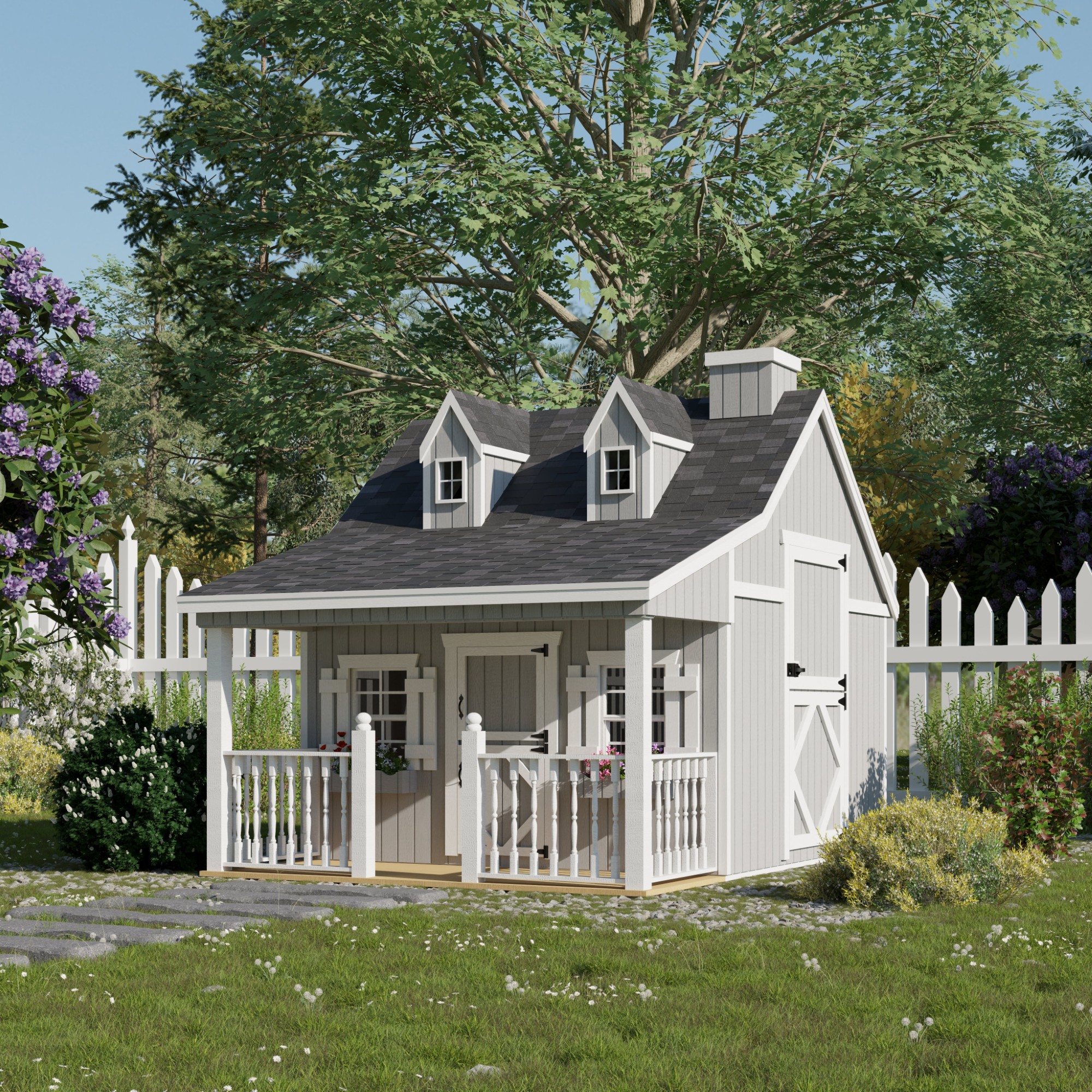 Little Cottage Co 11X8 PC-PNK-LFT playhouses - View #2
