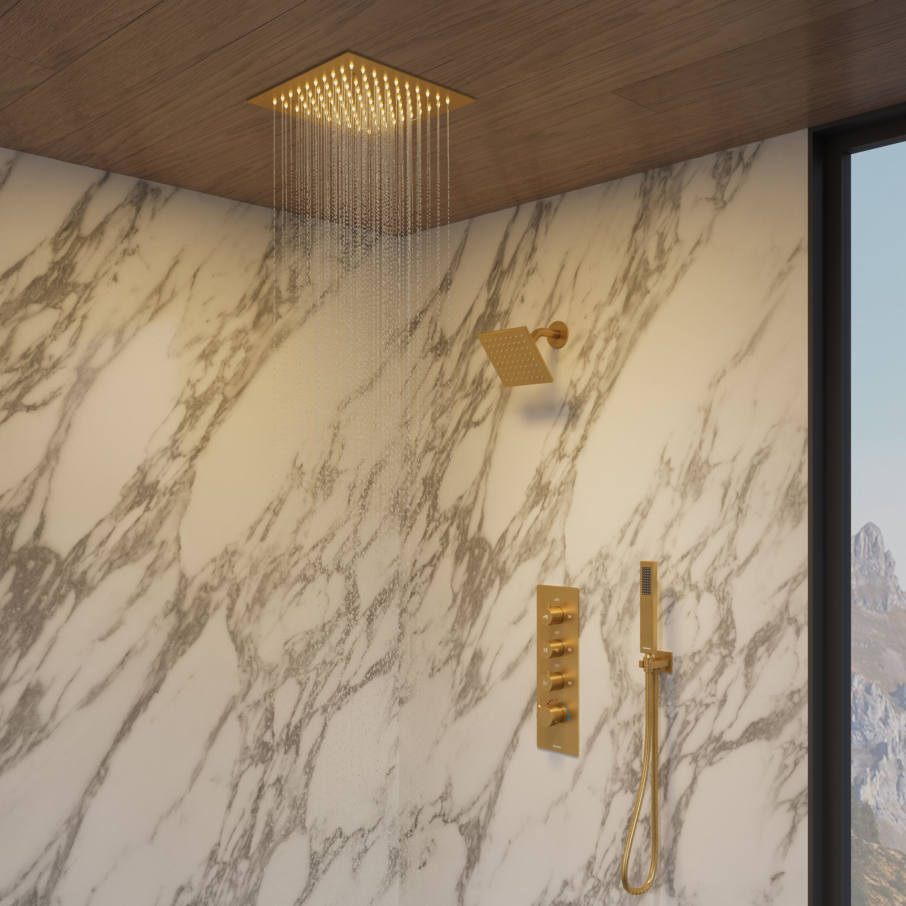 CRANACH C00.SW02.BG Showerhead-Bar-Panels - View #7