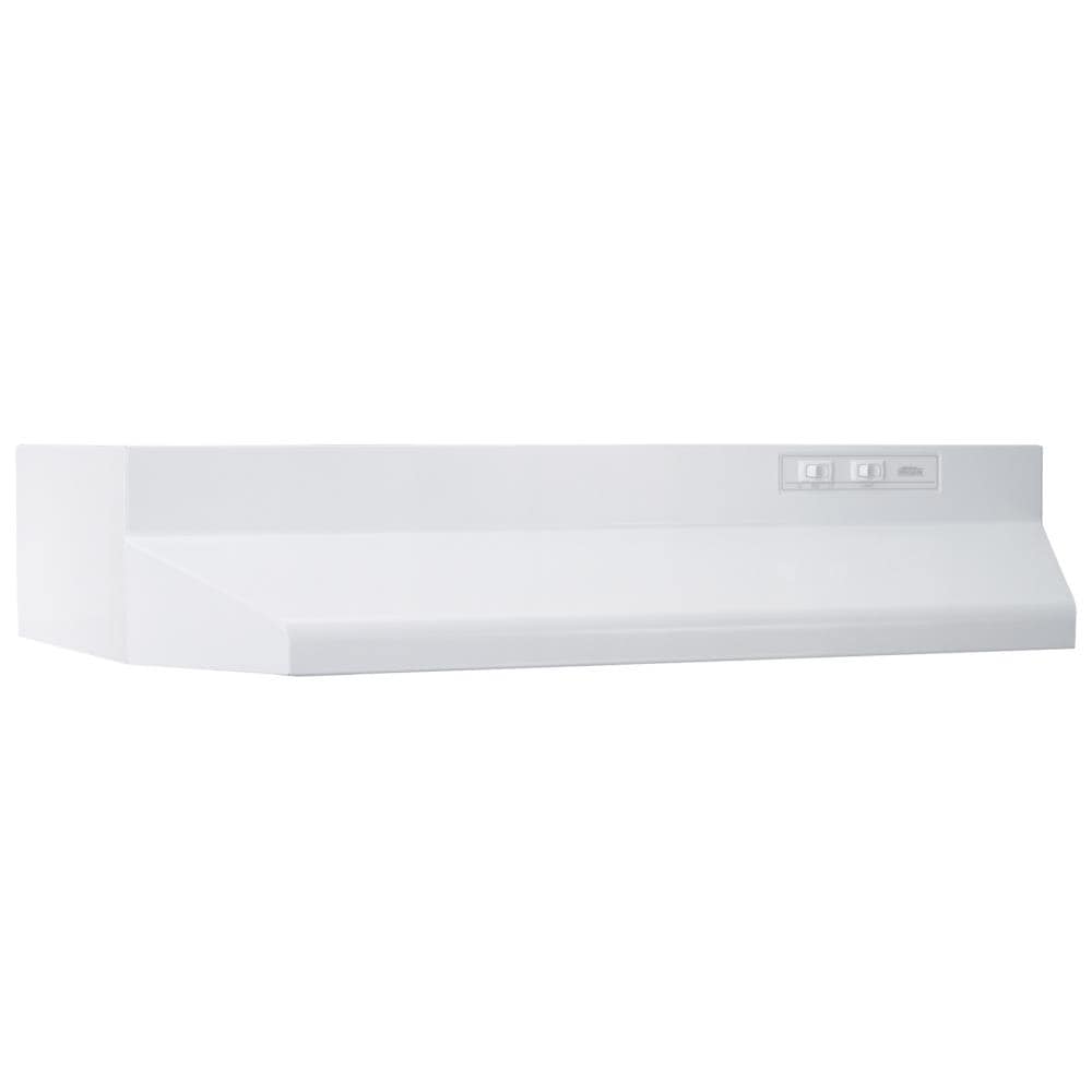Broan BUEZ036WW 36-in 160-CFM Ducted White-on-white Under Cabinet Range Hoods Undercabinet Mount