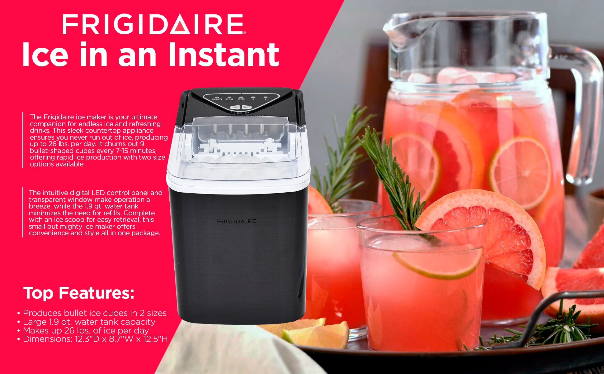 Frigidaire EFIC123-SSBLACK Ice-Makers - View #7