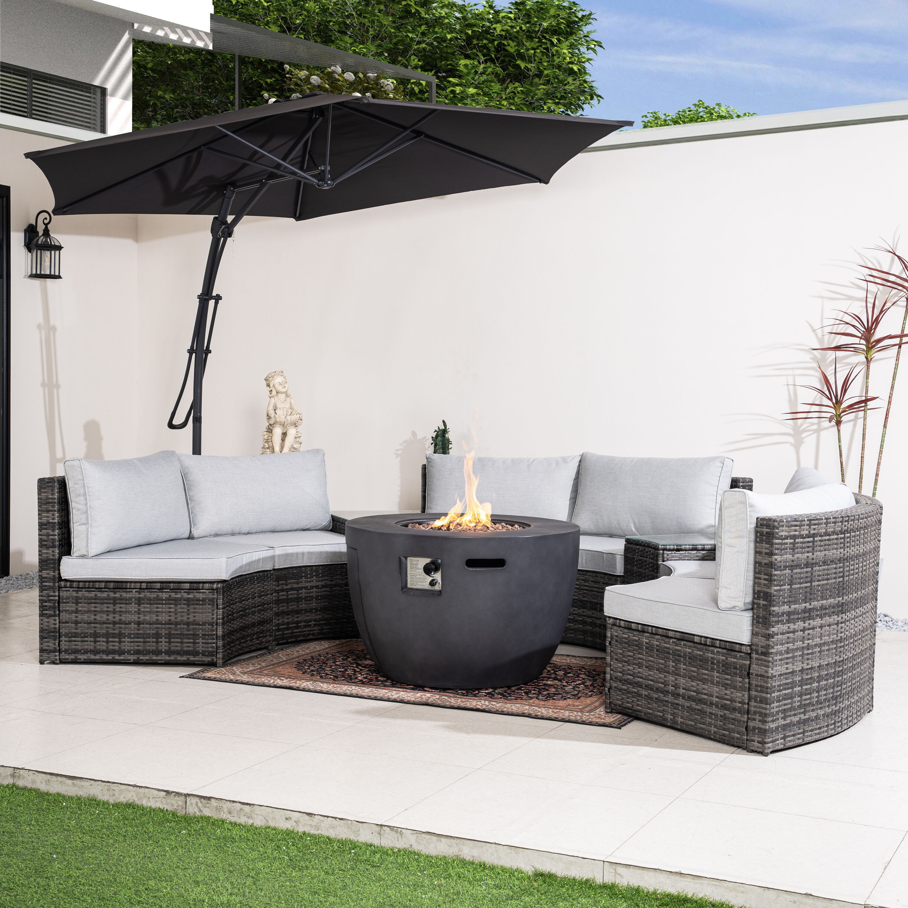 Direct Wicker DWG-2160DG1205GR Patio-Conversation-Sets - View #10