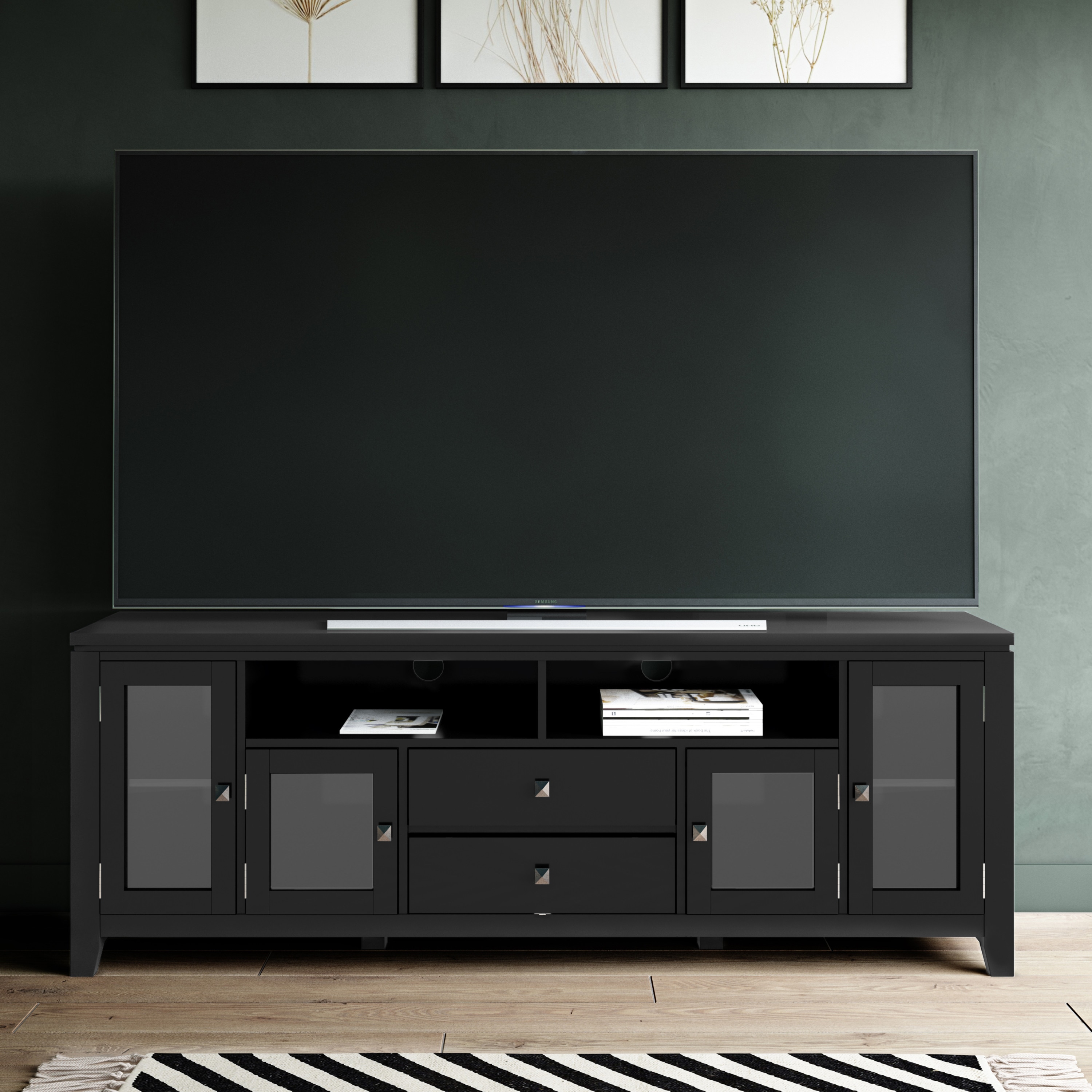 Simpli Home AXCCOS72-BL Tv-Stands - View #7
