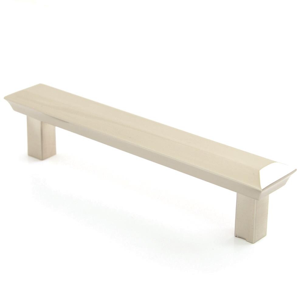 Rusticware 946SN Pulls 4-in , 102mm Center to Center Satin Nickel Dual Mount Rectangular Handle