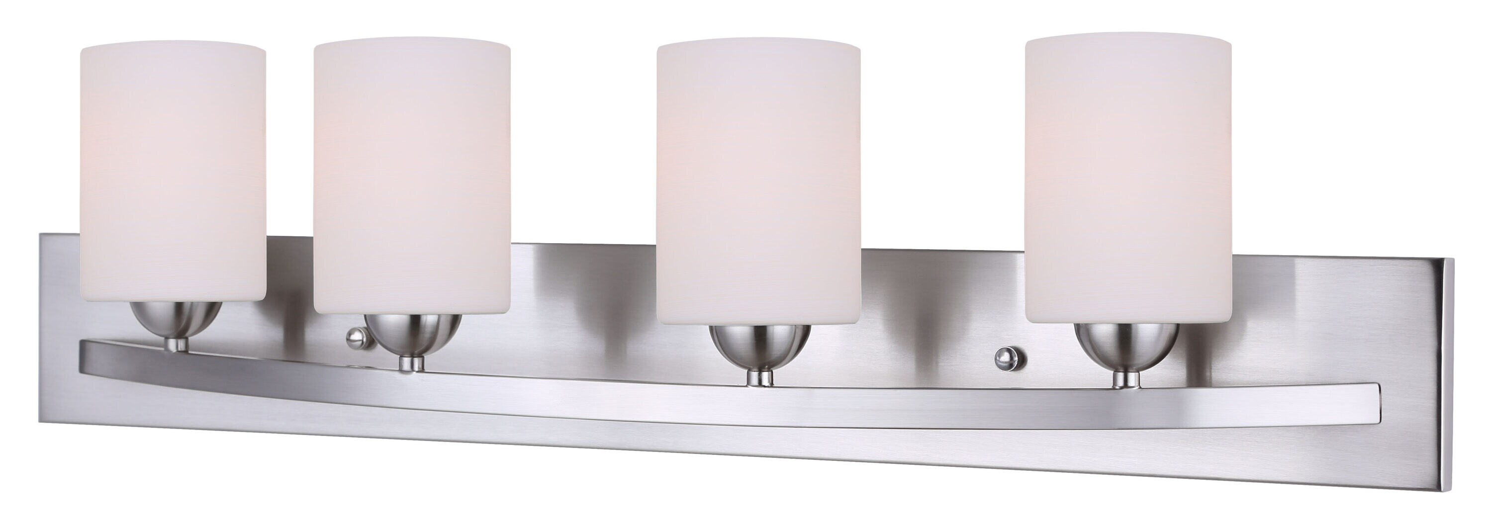 Canarm Ltd. Hampton 32-in 4-Light Brushed Pewter Modern/Contemporary Vanity  Light in the Vanity Lights department at