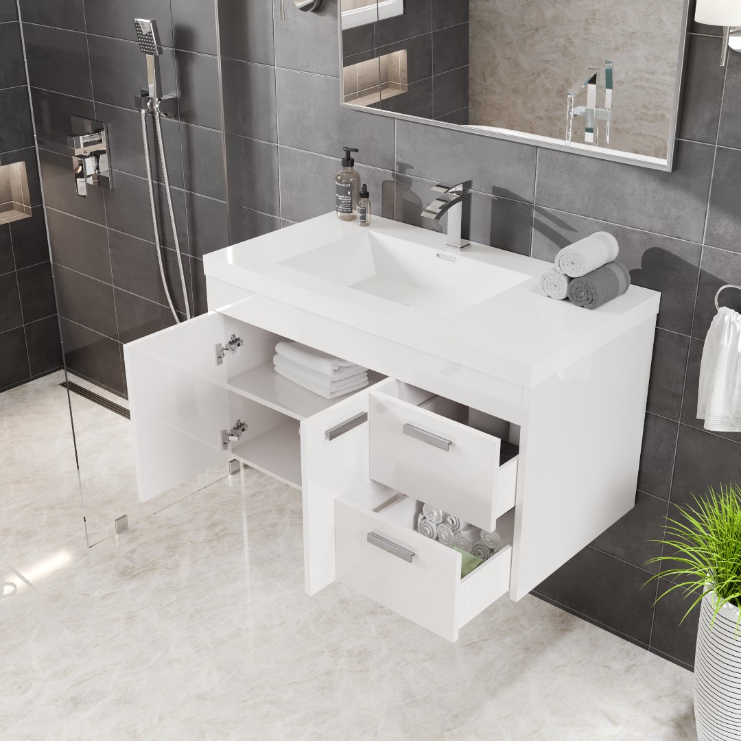 Eviva EVVN900-8-36WH-WM Bath-Vanity-Combo - View #5