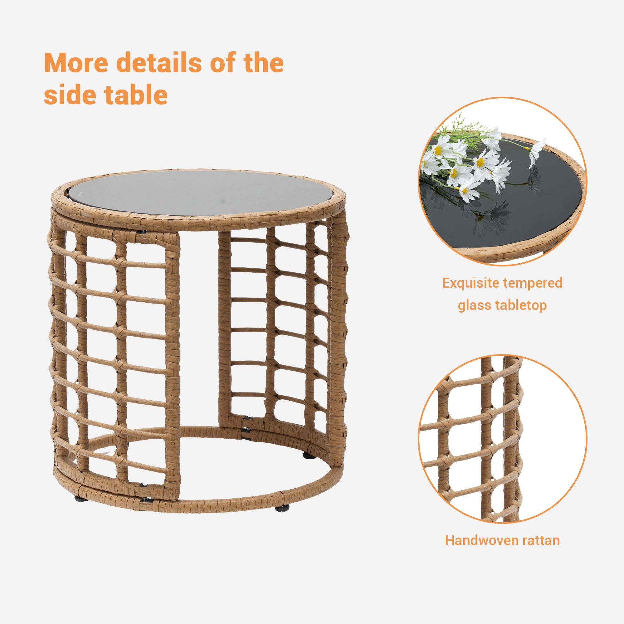 SANSTAR L-JDC-TB-GY Patio-Tables - View #5