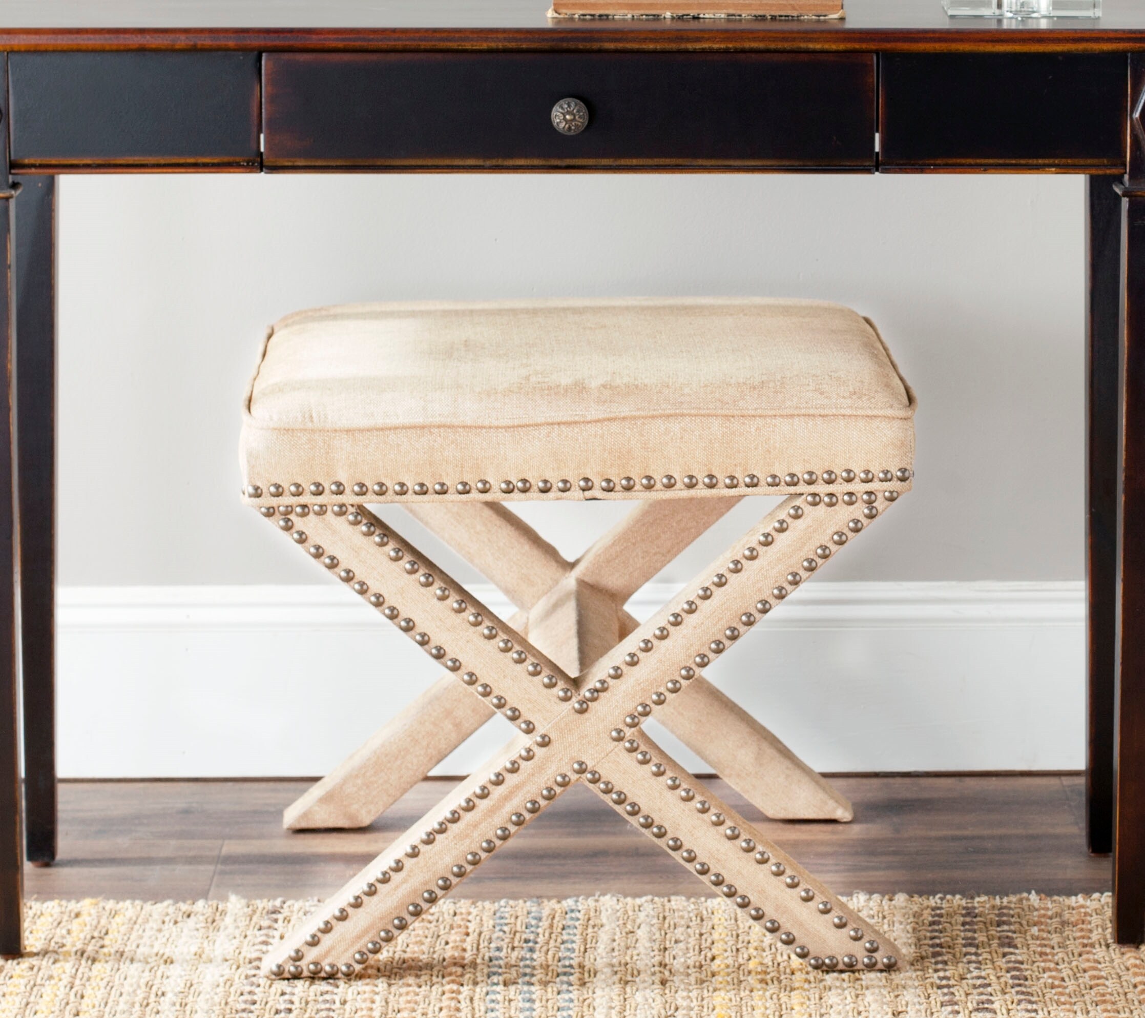 Safavieh MCR4589A Indoor-Ottomans - View #2