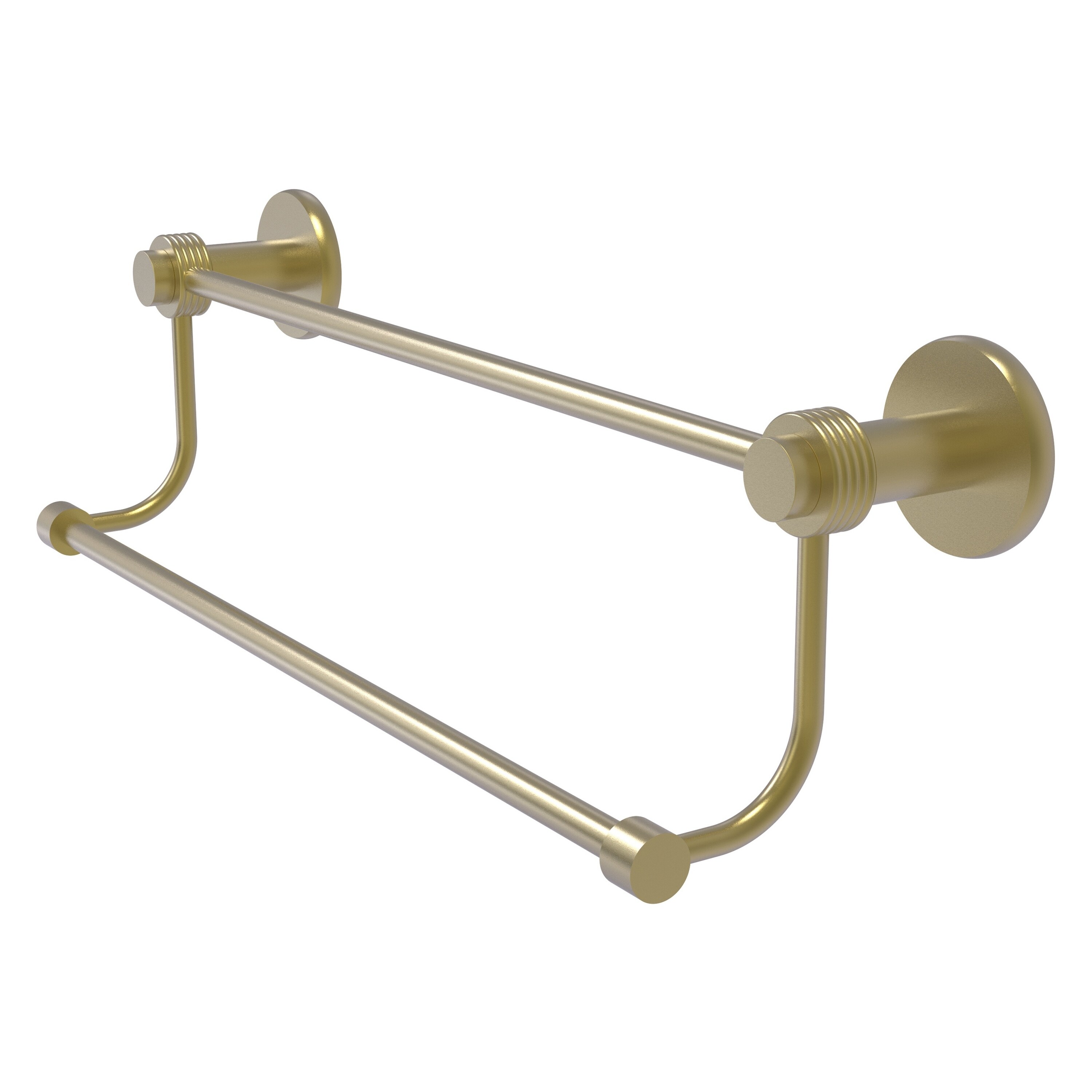 Allied Brass 9072G/36-SBR Mercury 36-in double Satin Brass Wall mount Double Towel Bar