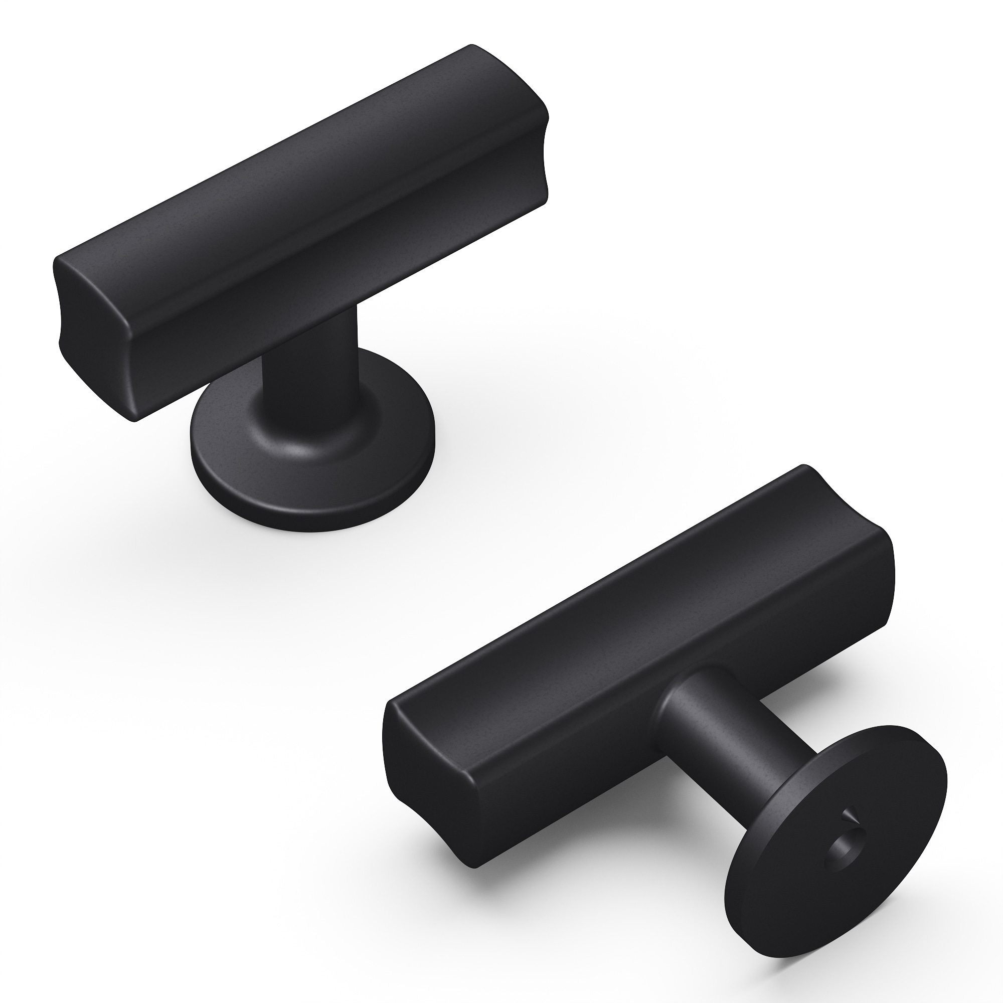 Hickory Hardware H077878MB Woodward 1-15/16-in Matte Black Bar Contemporary Cabinet Knob