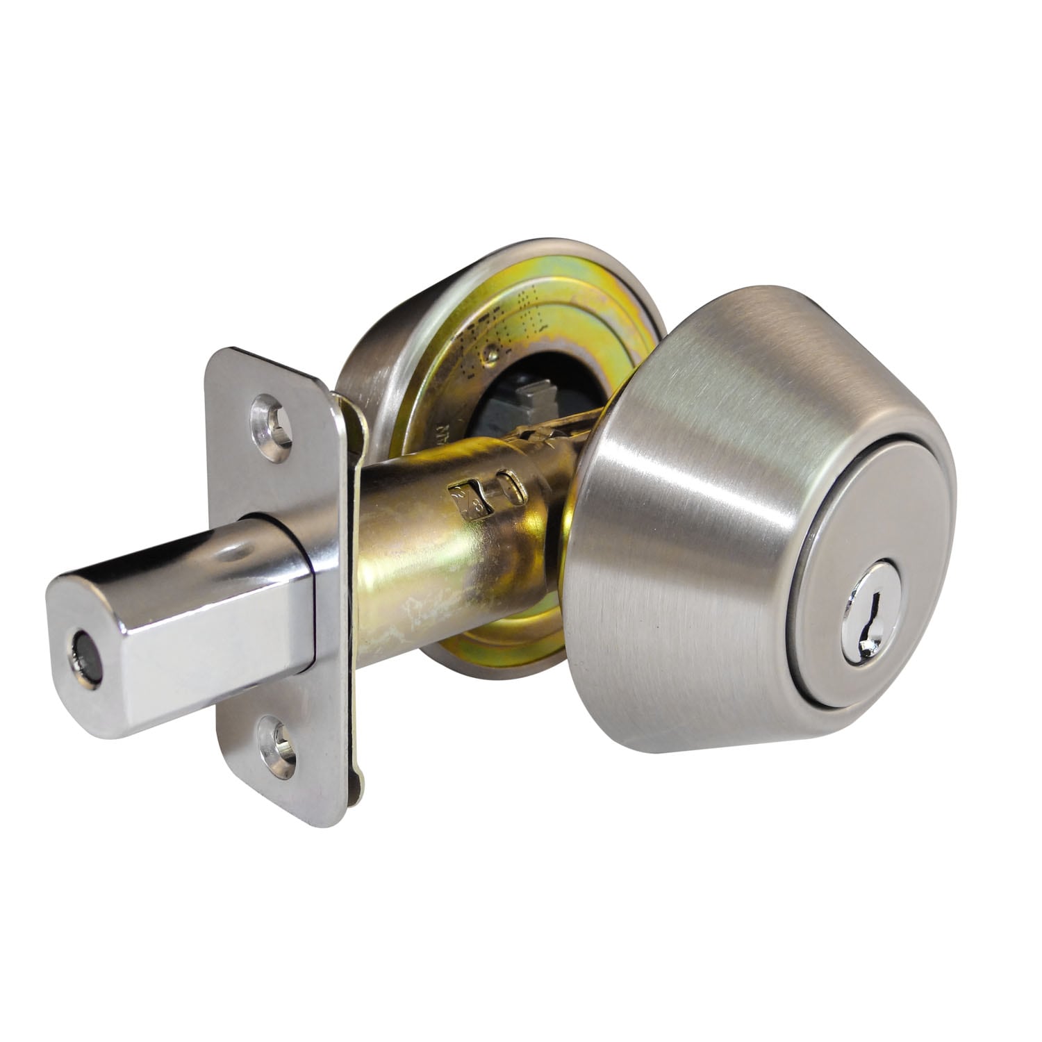 Gatehouse Deadbolt Satin Nickel Key Control Deadbolt at Lowes.com