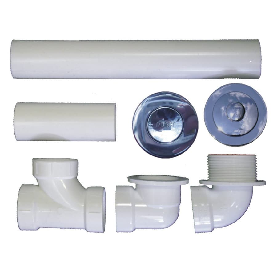 WaterTECH PRSFLO DRN OVRFLO CH Chrome Whirlpool or air bath Drain kit
